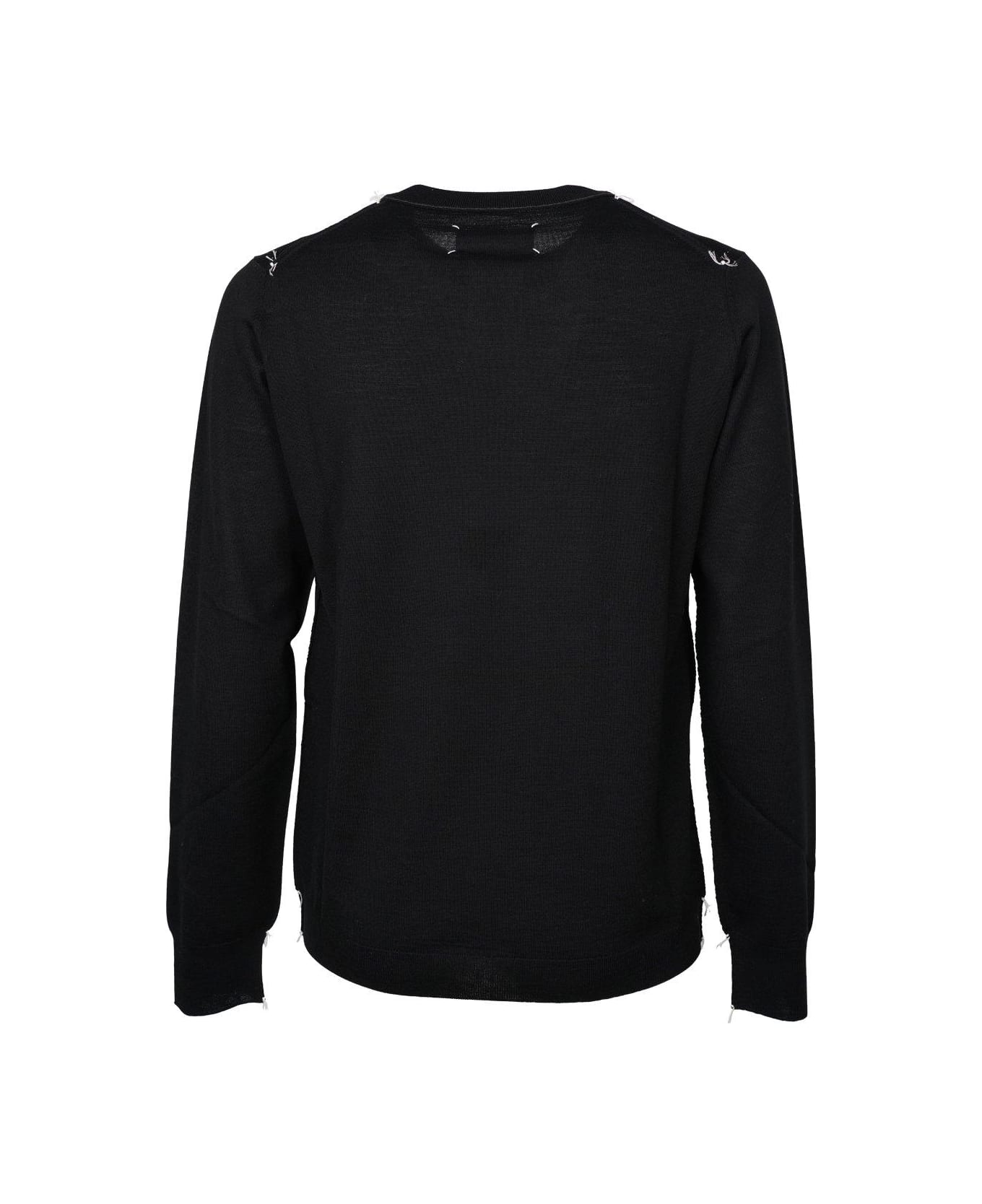 Maison Margiela Crewneck Sweater - black ニットウェア
