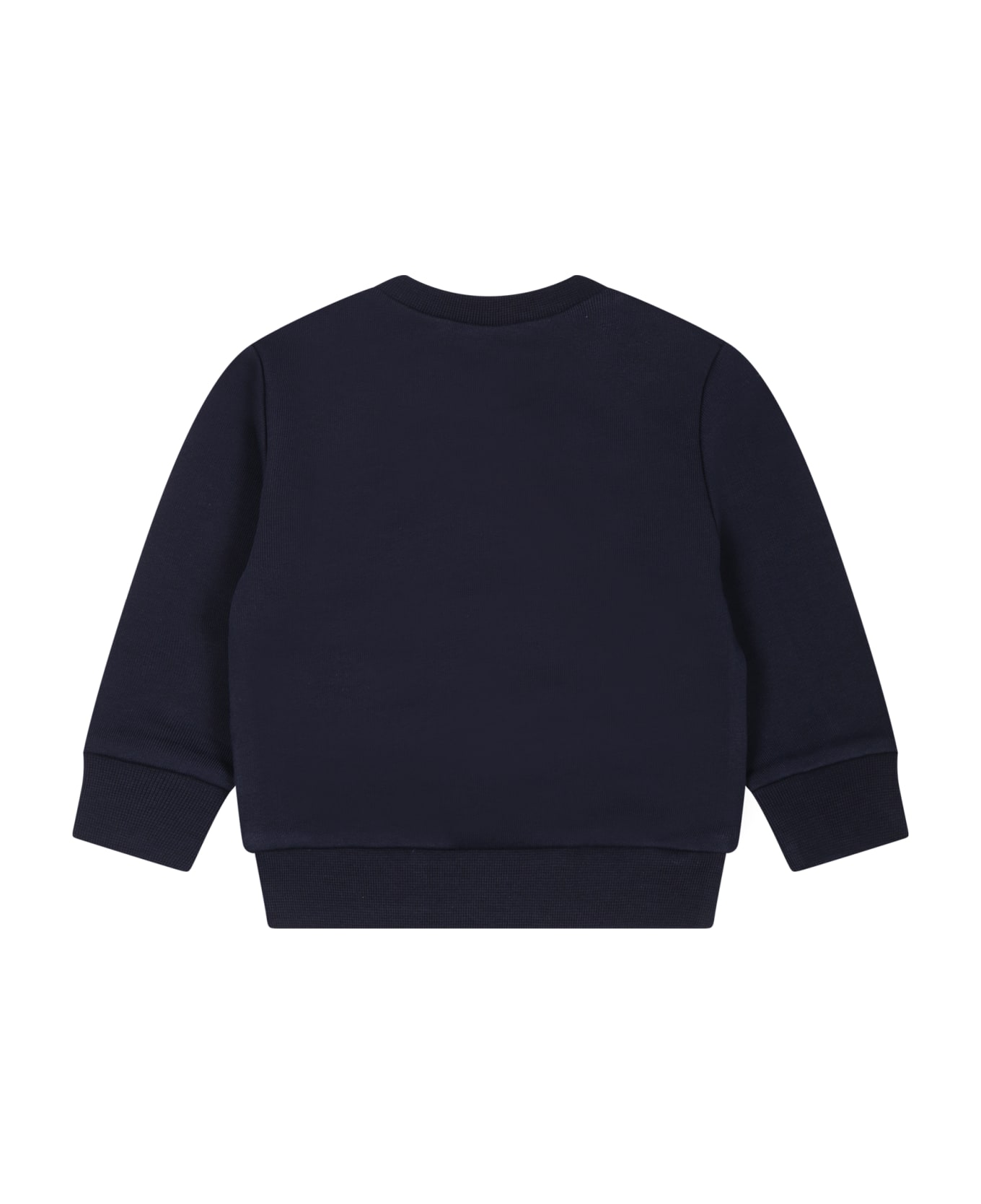 Dsquared2 Blue Sweatshirt For Baby Boy With Logo And Print - Blue