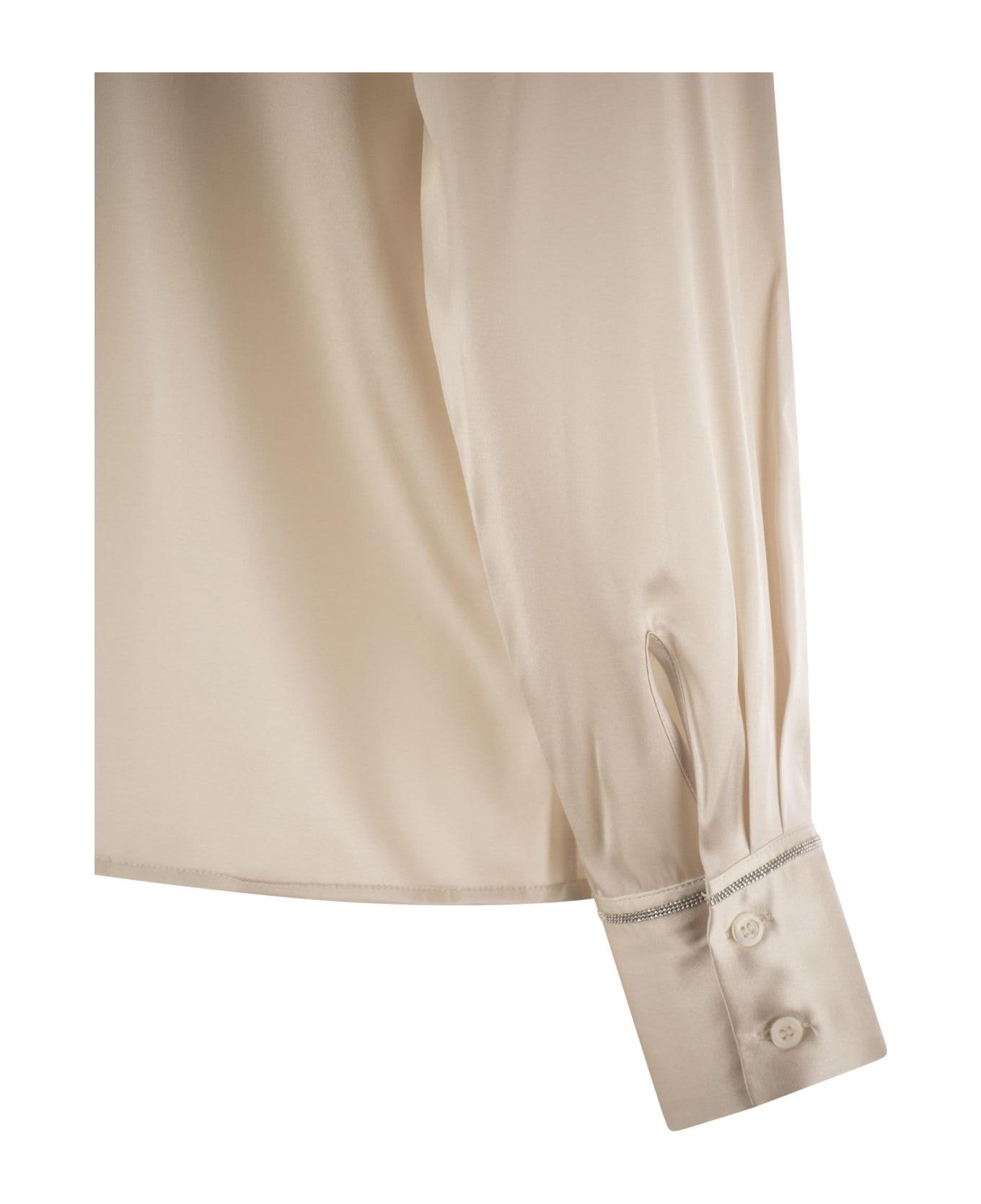 Peserico Silk Crepe Shirt - Beige