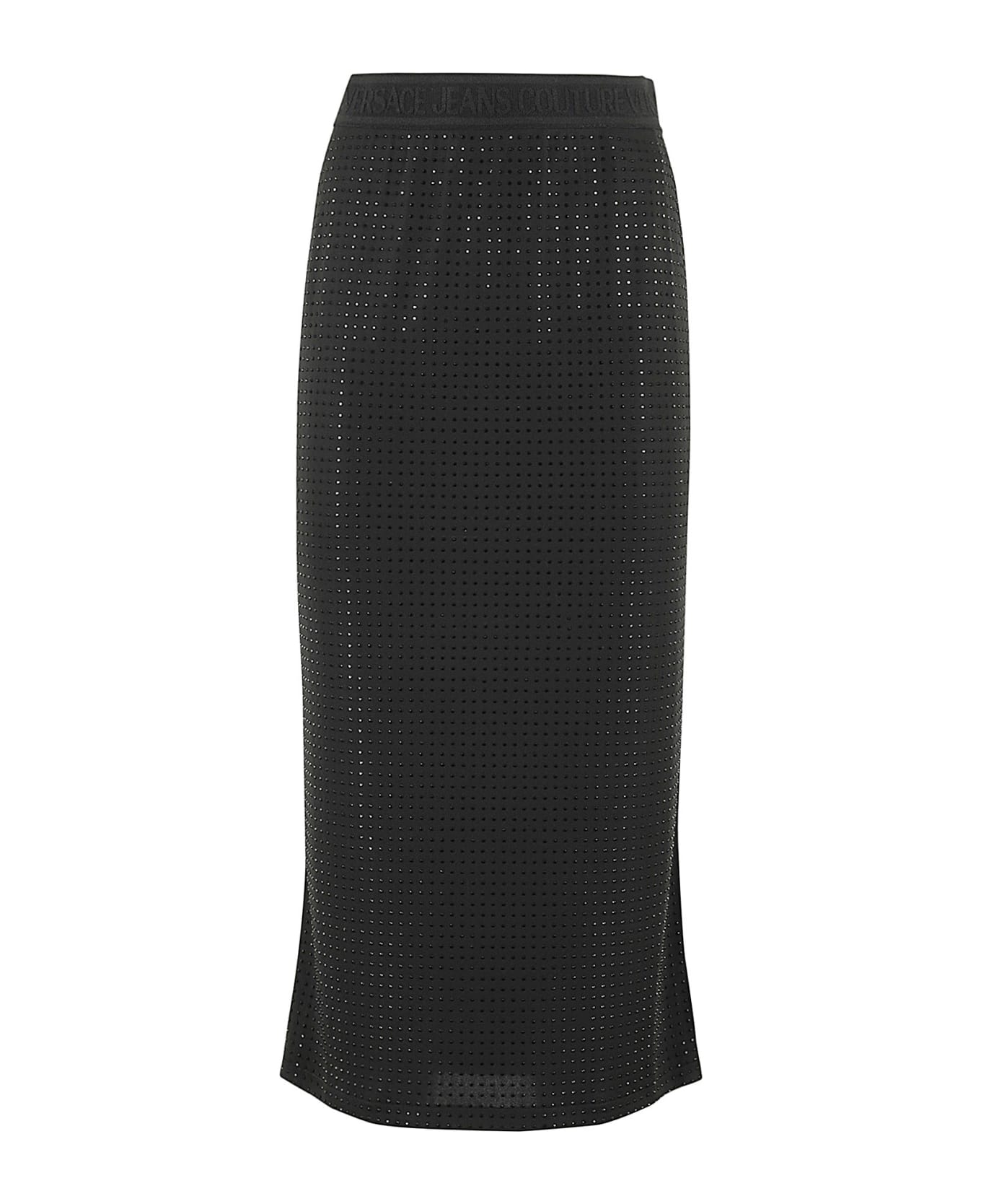 Versace Jeans Couture Crystal Skirt - Black