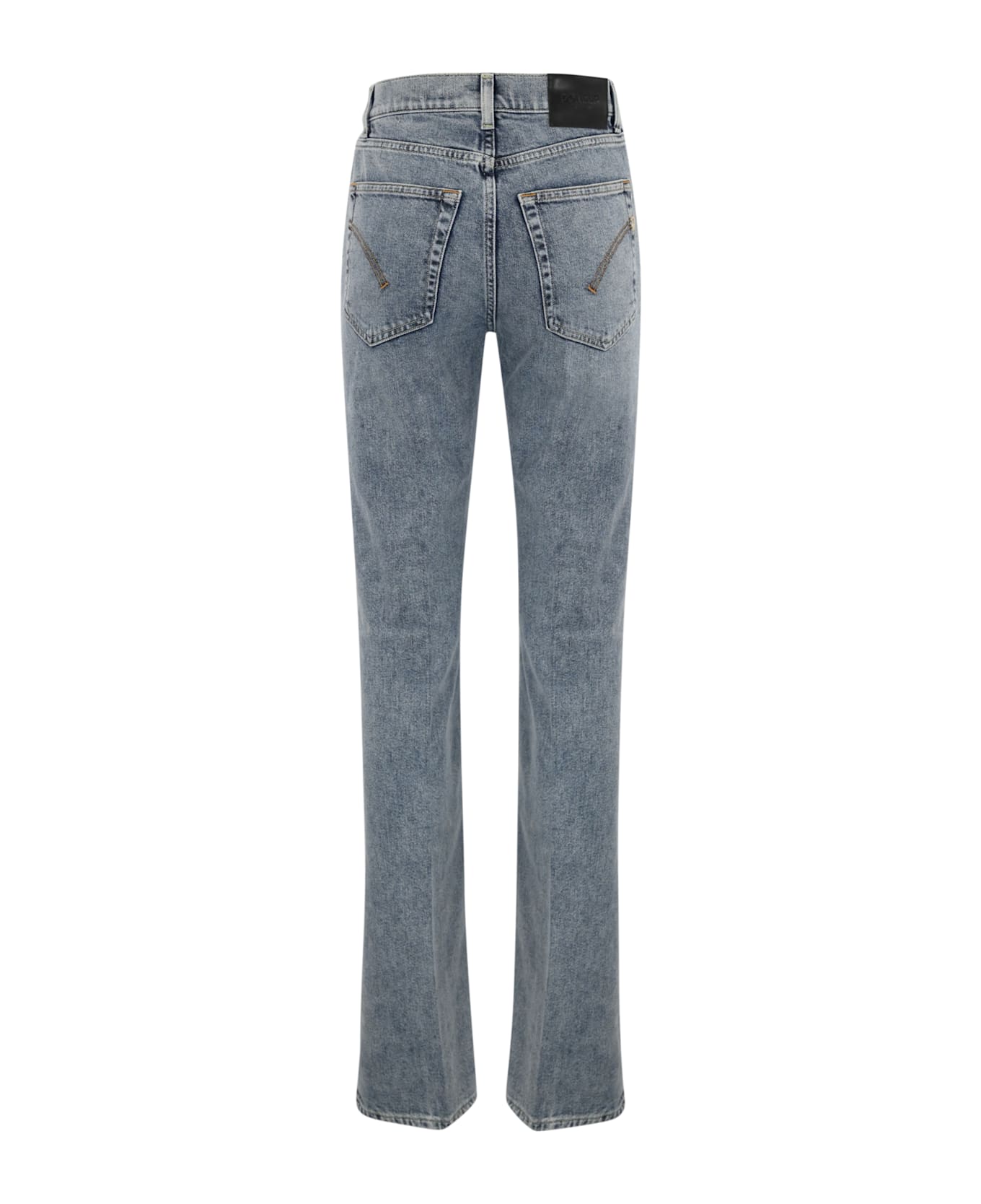 Dondup Mabel Wide Leg Jeans In Denim - Blu