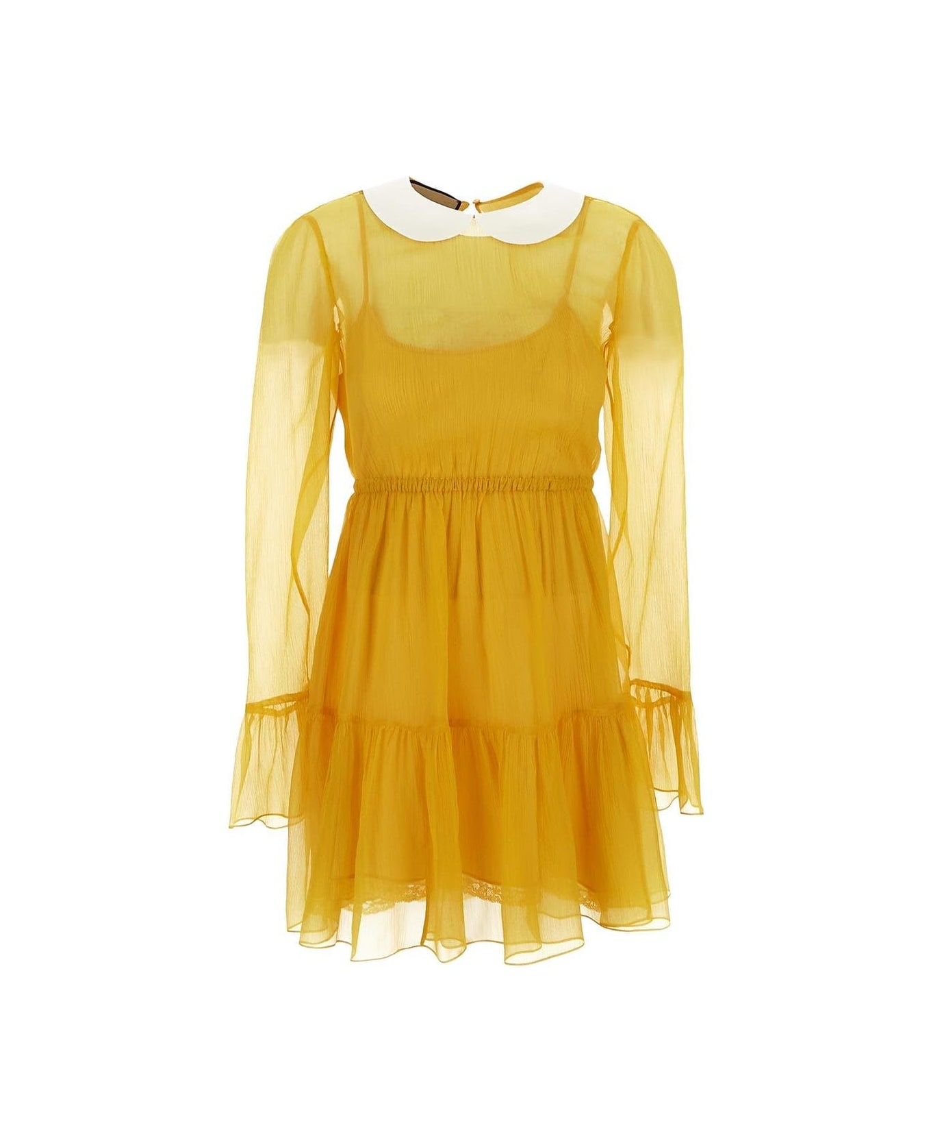Gucci Silk Chiffon Dress - Yellow