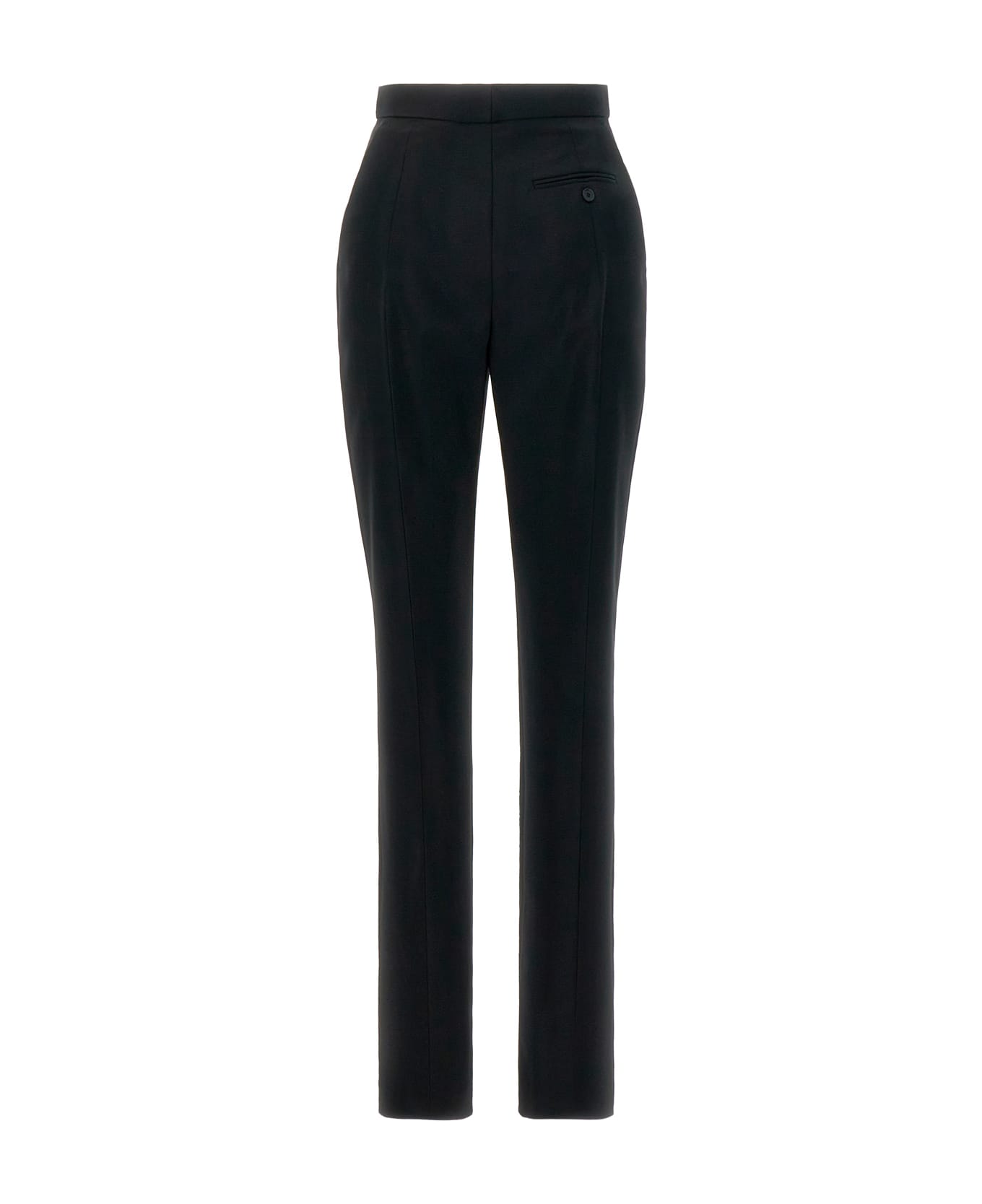 Alexander McQueen Black Wool Pant - BLACK