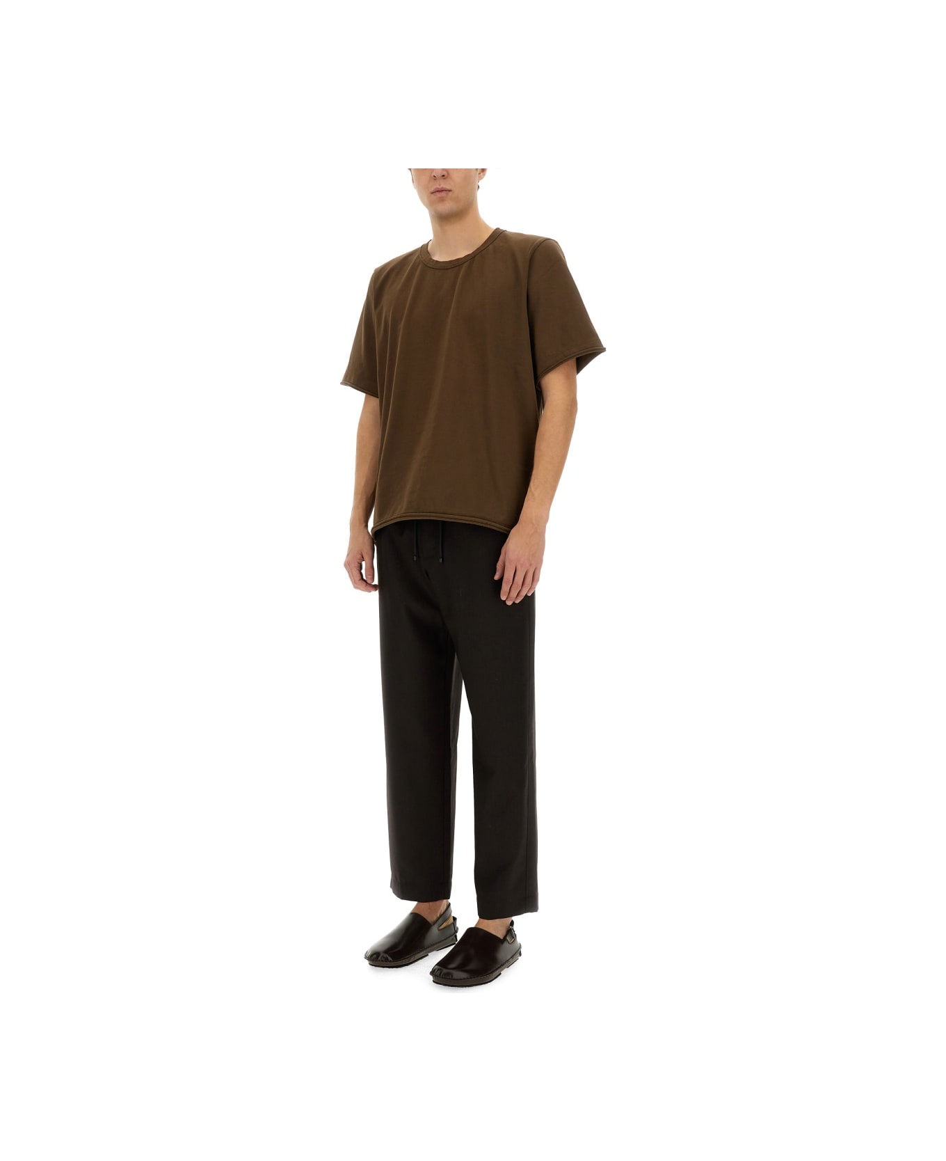 Uma Wang Cotton T-shirt - BROWN