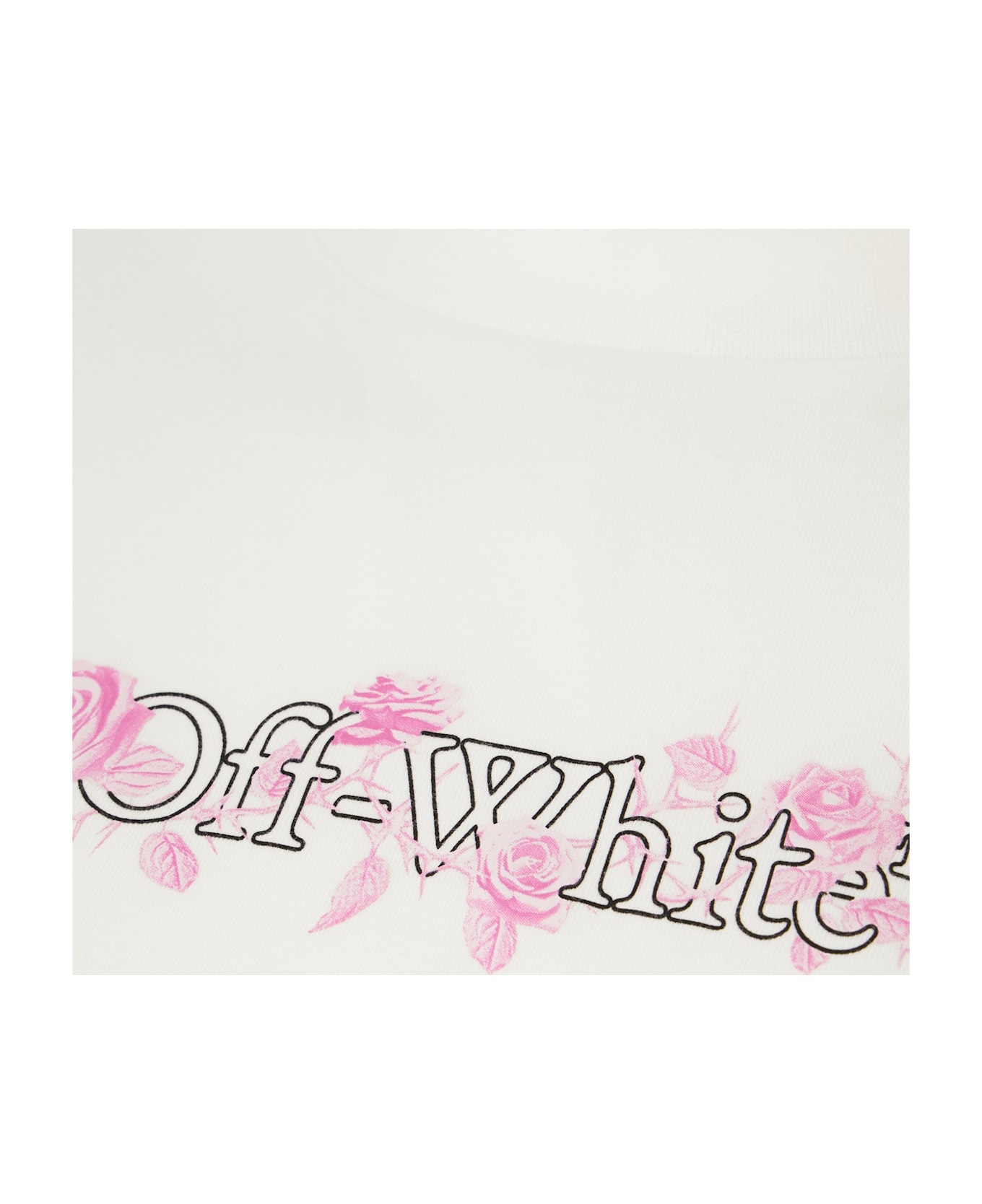 Off-White White Cotton T-shirt - WHITE