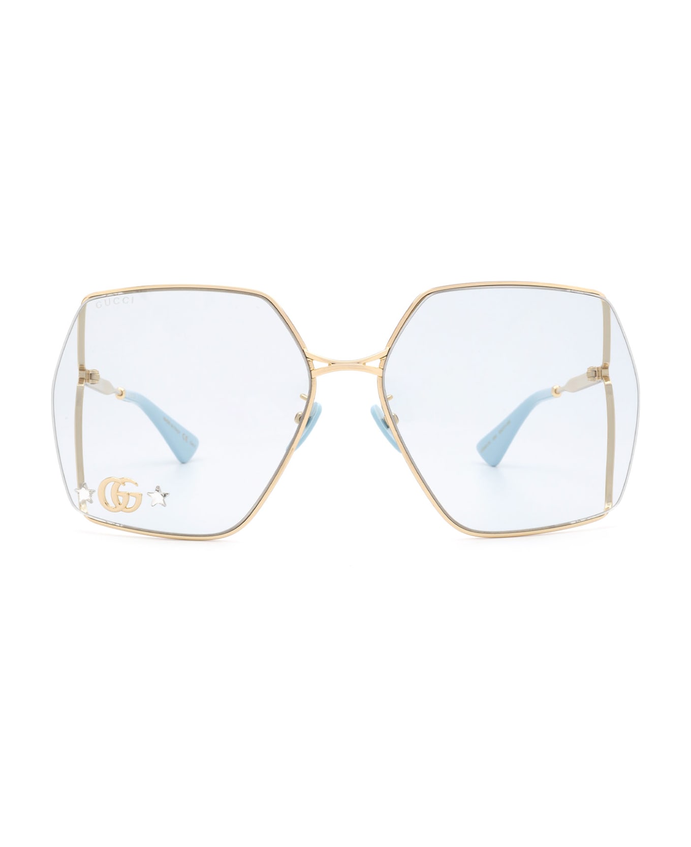 Gucci Eyewear Gg0817s Gold Sunglasses italist