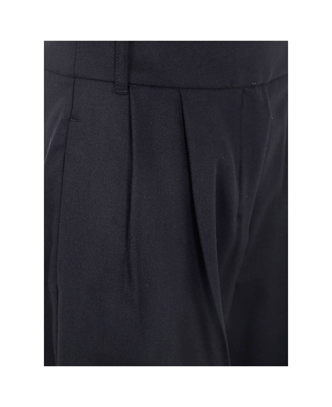 
S Max Mara Carmen High Waist Wide Leg Pants - Black