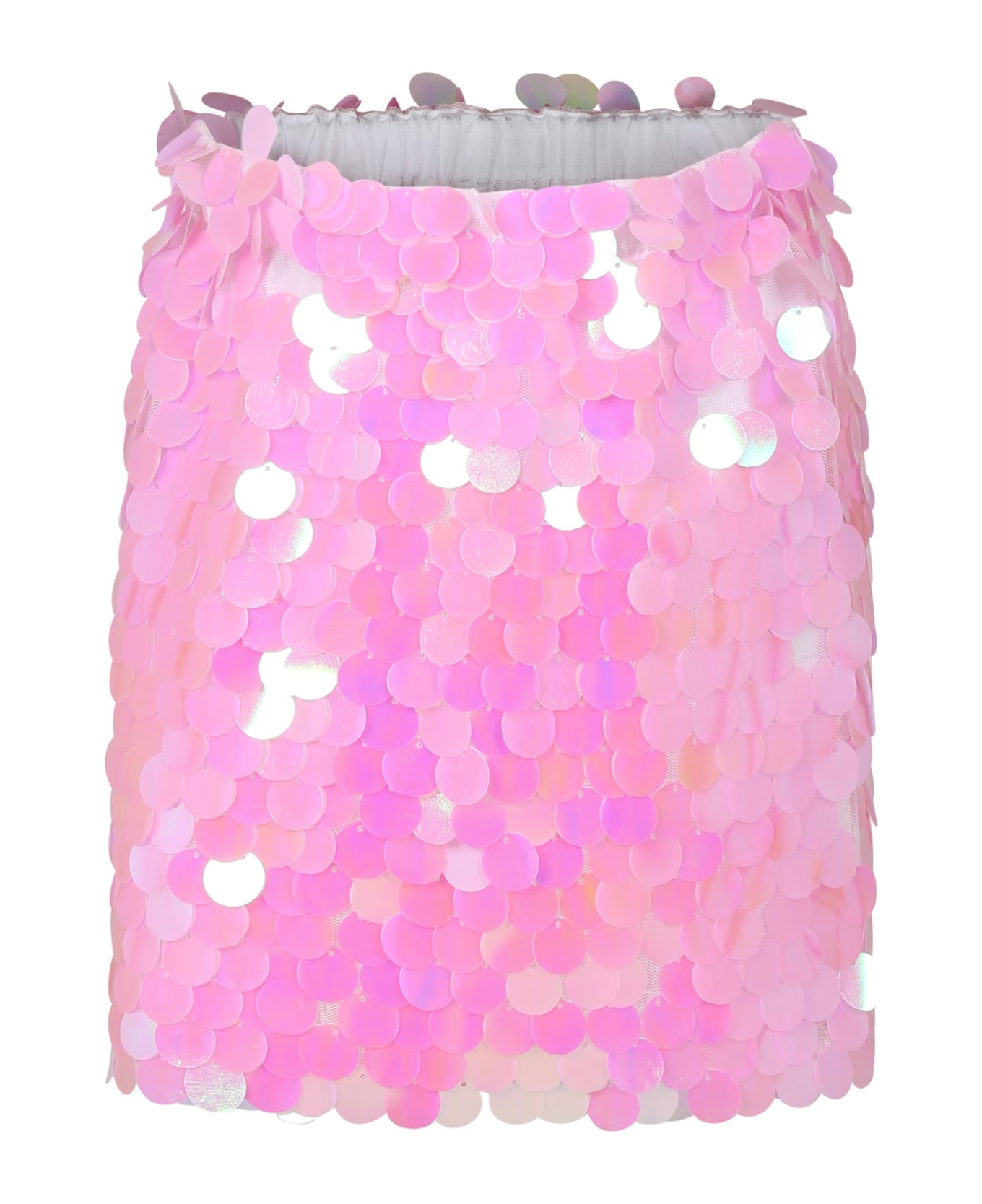 Douuod Pink Skirt For Girl With Sequins - Pink