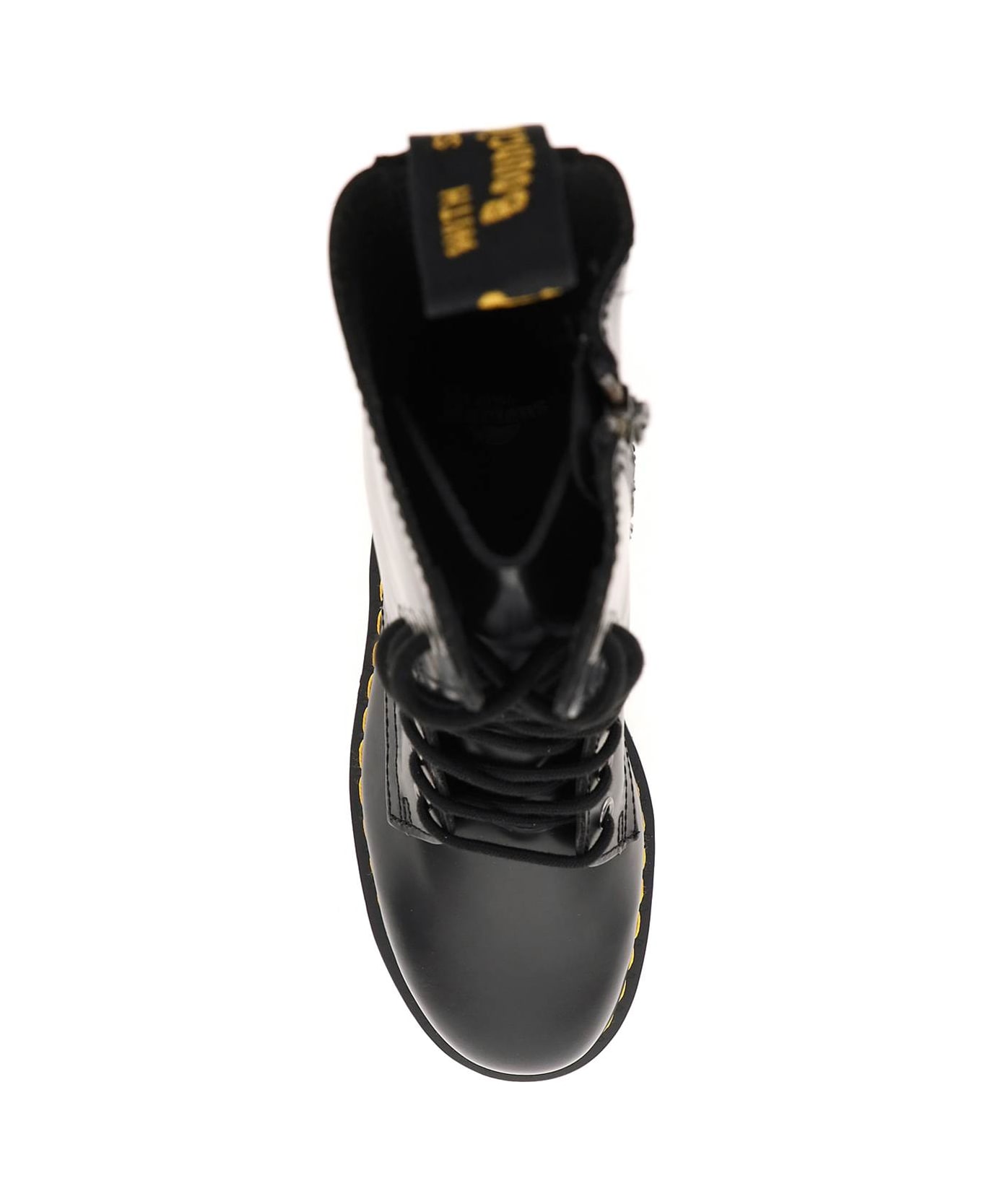 Dr. Martens Jadon Hi Leather Platform Boots - BLACK