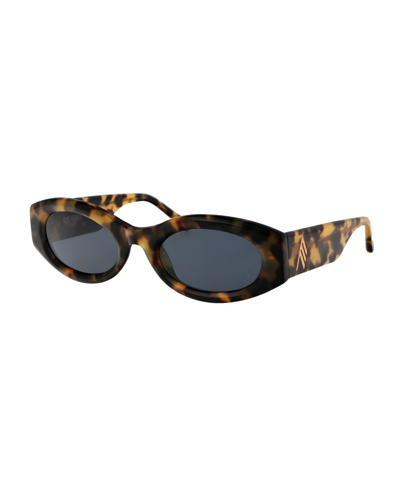 The Attico Berta Sunglasses - T-SHELL/GOLD/BLUE