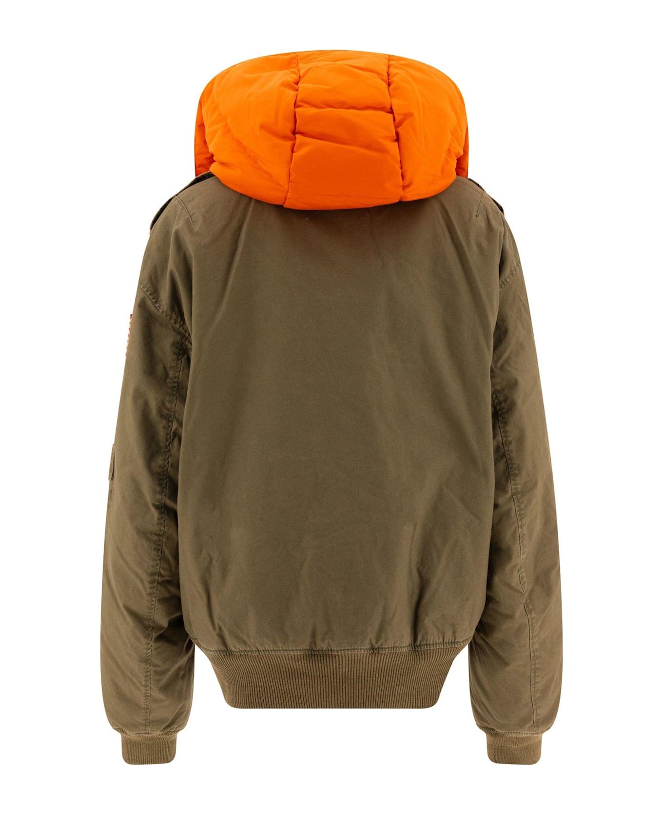 Polo Ralph Lauren Contrast Hooded Bomber Jacket - Green