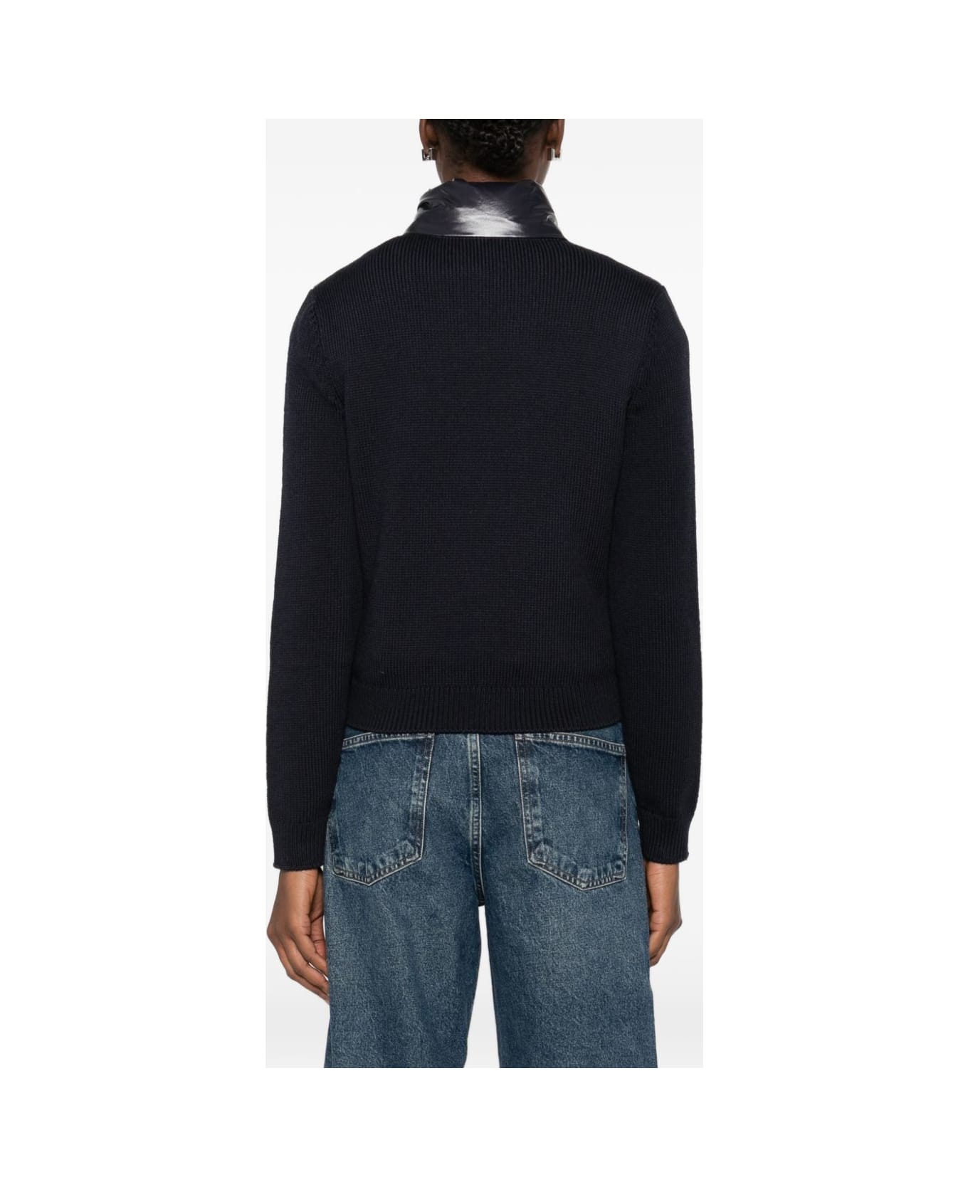 Moncler Padded Cardigan - Blue