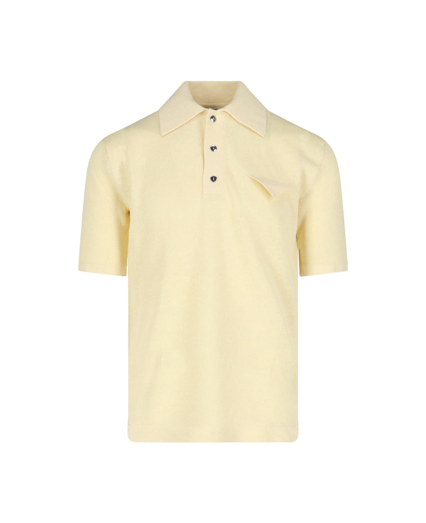 Bottega Veneta Linen Polo Shirt - Yellow