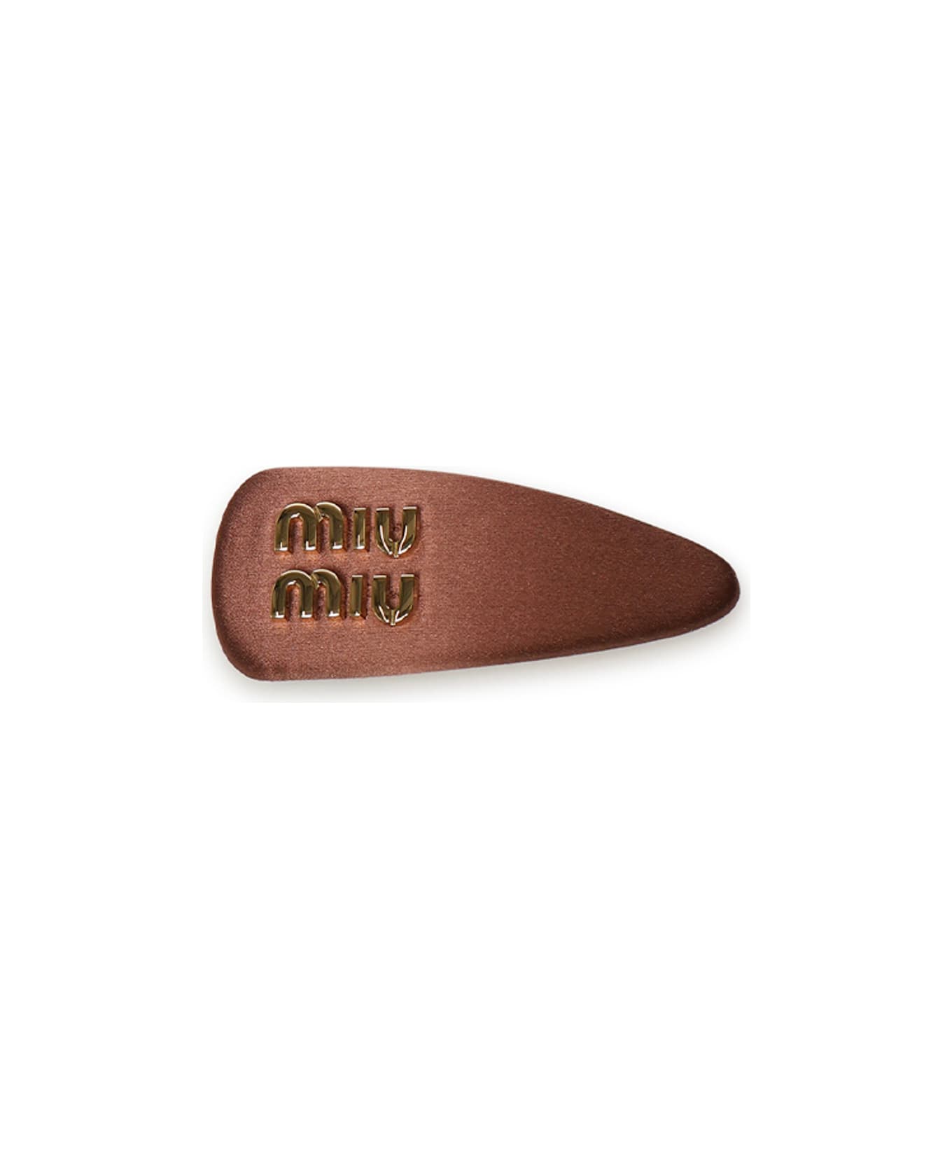 Miu Miu Satin Buckle - Brown