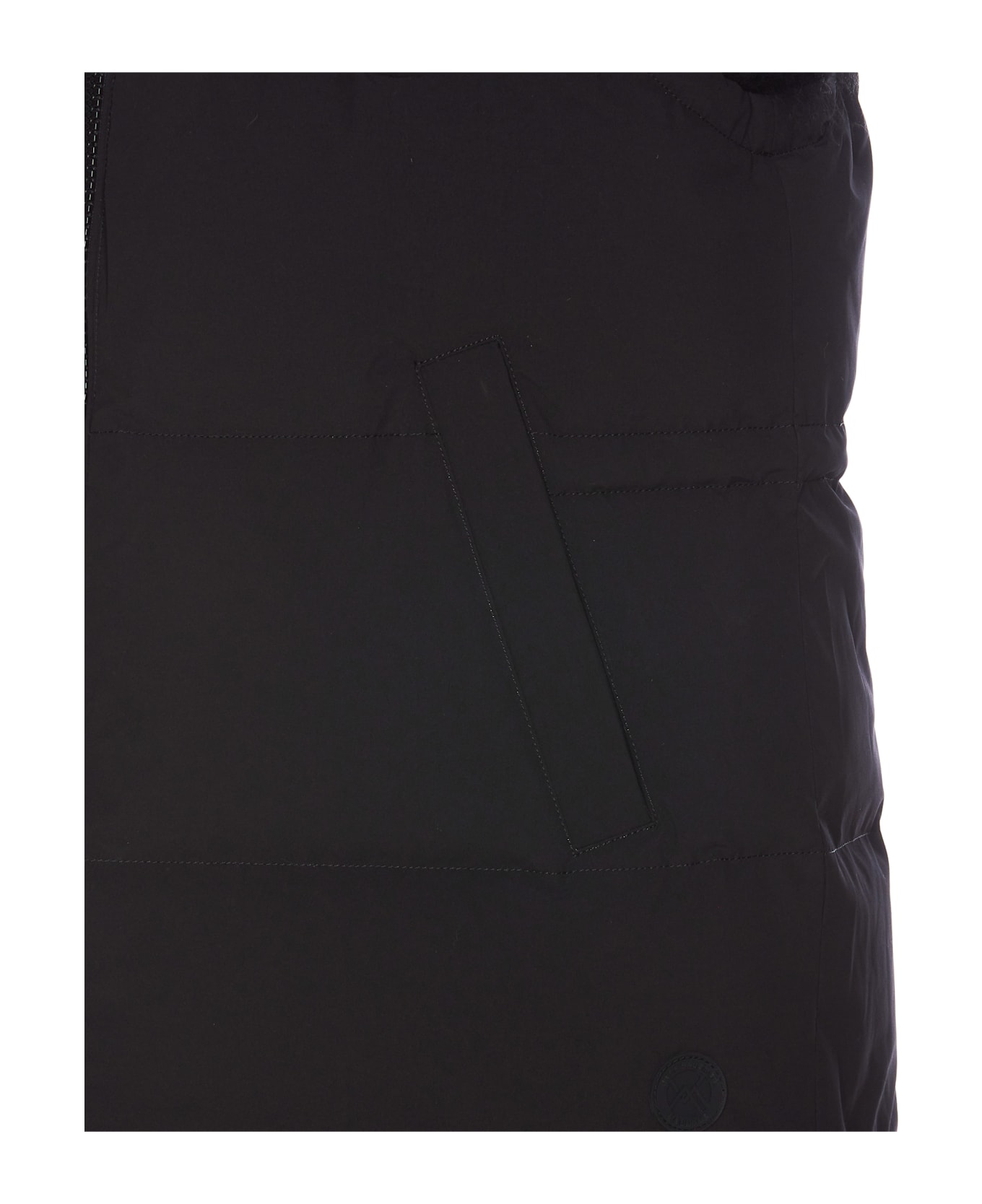 Yves Salomon Reversible Padded Vest - BLACK