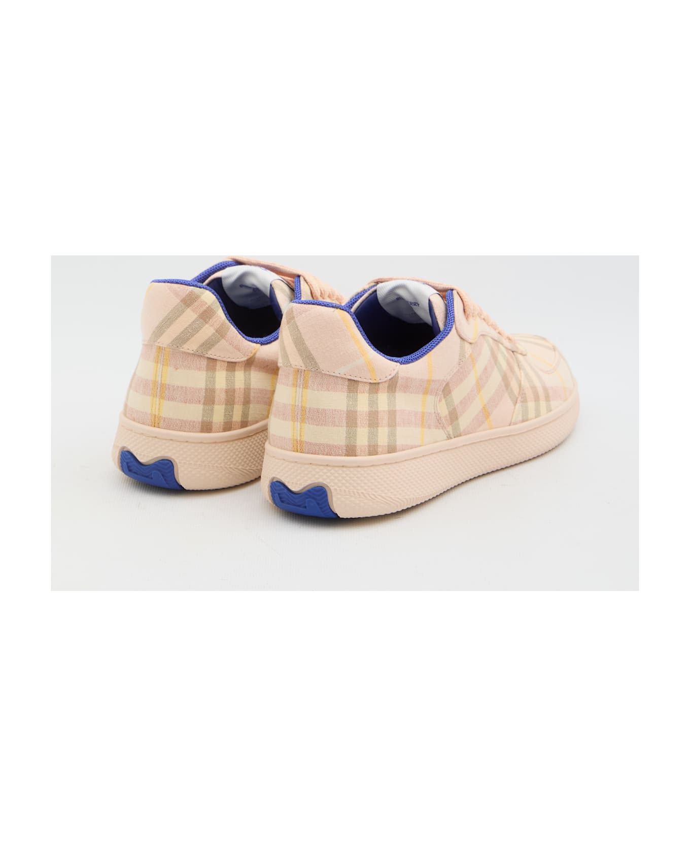 Burberry Check Terrace Sneakers - BEIGE
