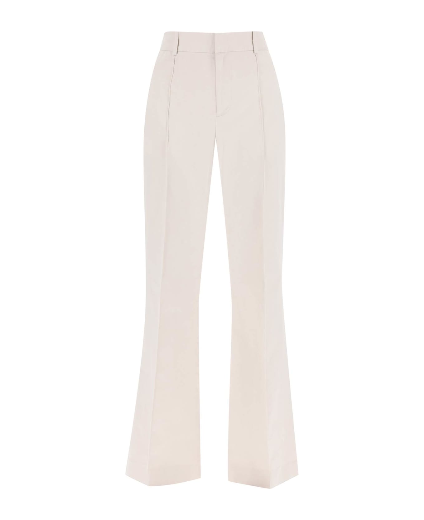 Polo Ralph Lauren Cotton Bootcut Pants - STONE PEBBLE (White)