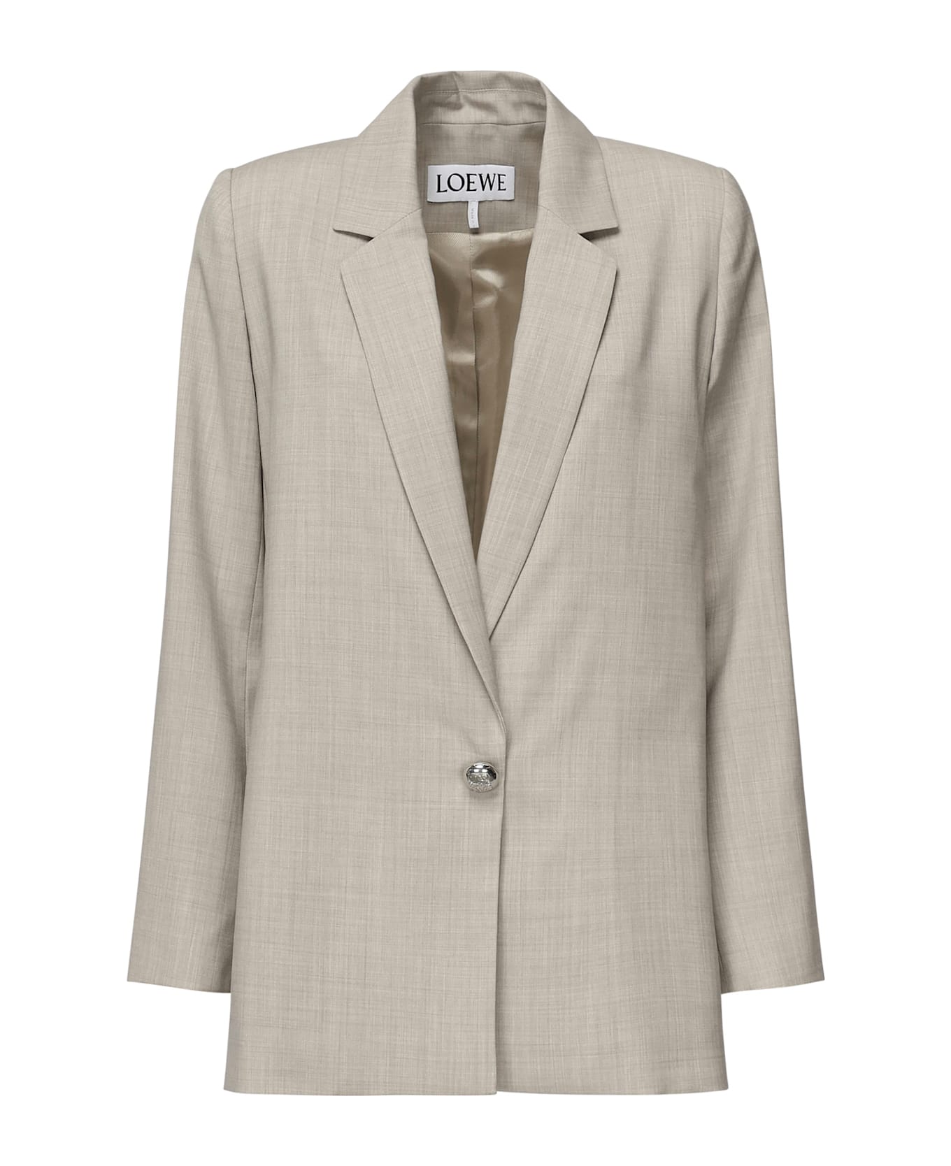 Loewe Wool Jacket - LIGHT BEIGE MELANGE