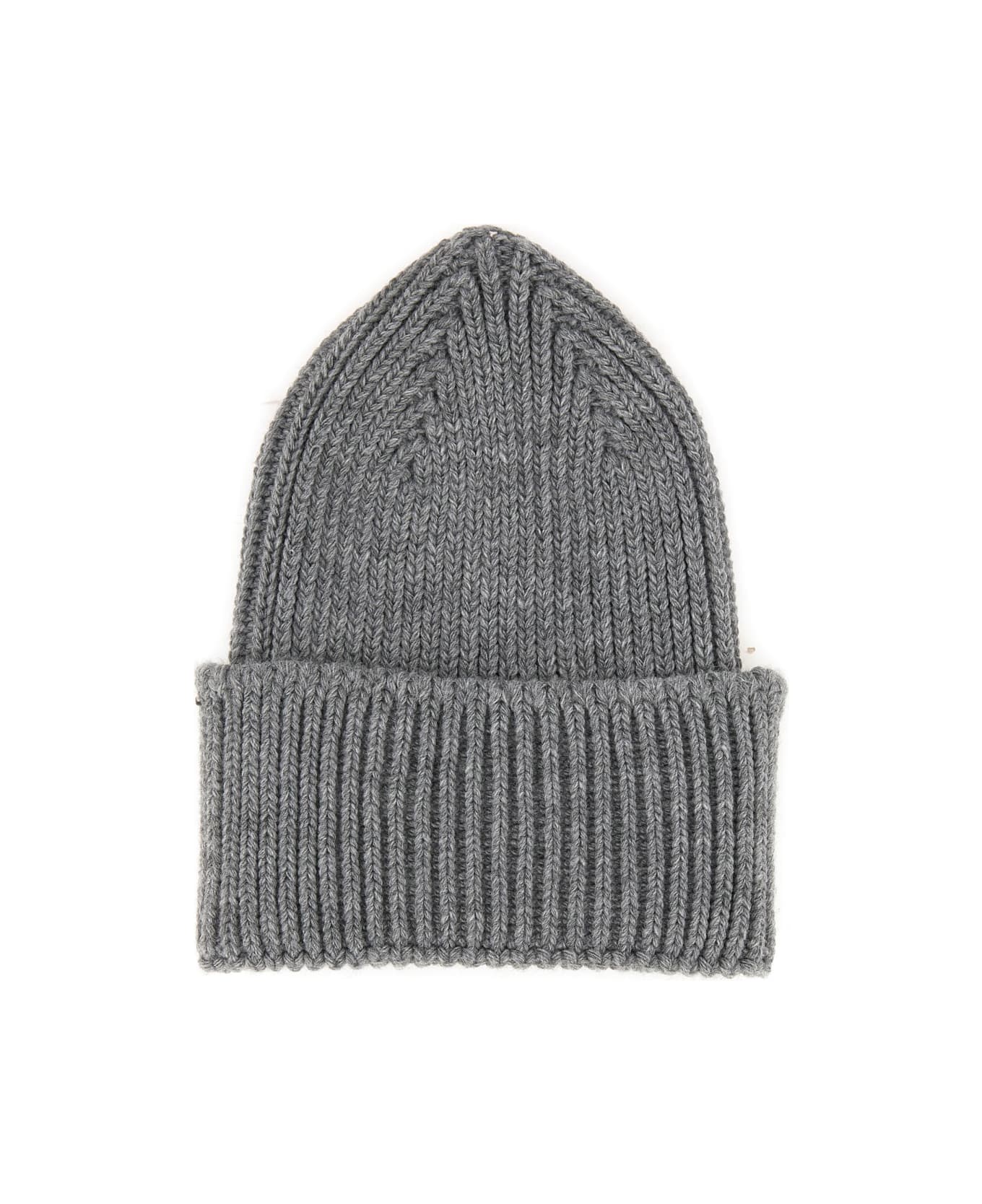 Family First Milano Beanie Hat With Logo - GREY