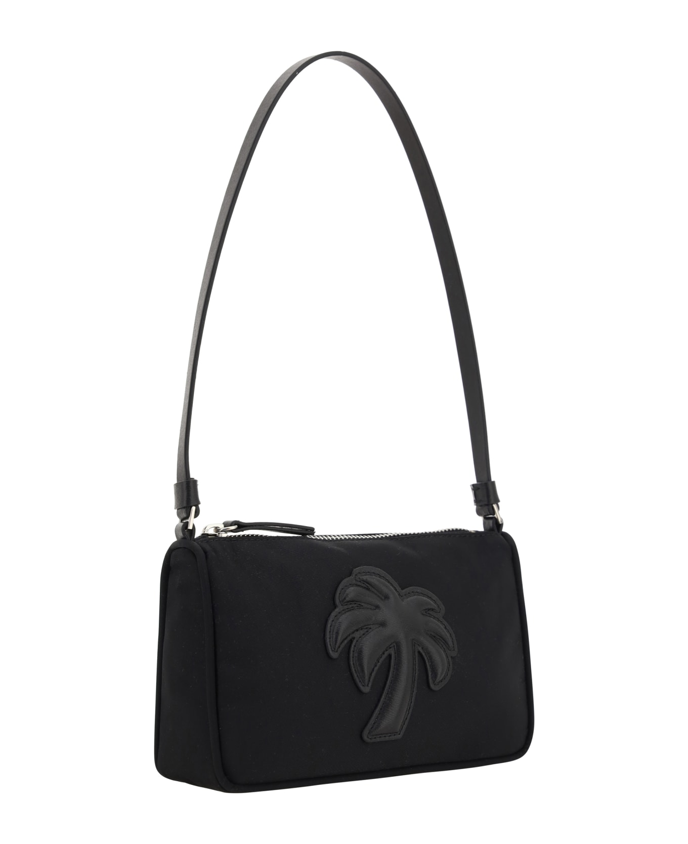 Palm Angels Nylon Palm Shoulder Bag - Black Blac