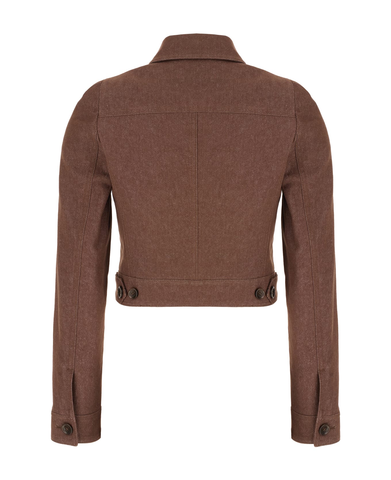 Max Mara Brown Denim Blazer - Nero
