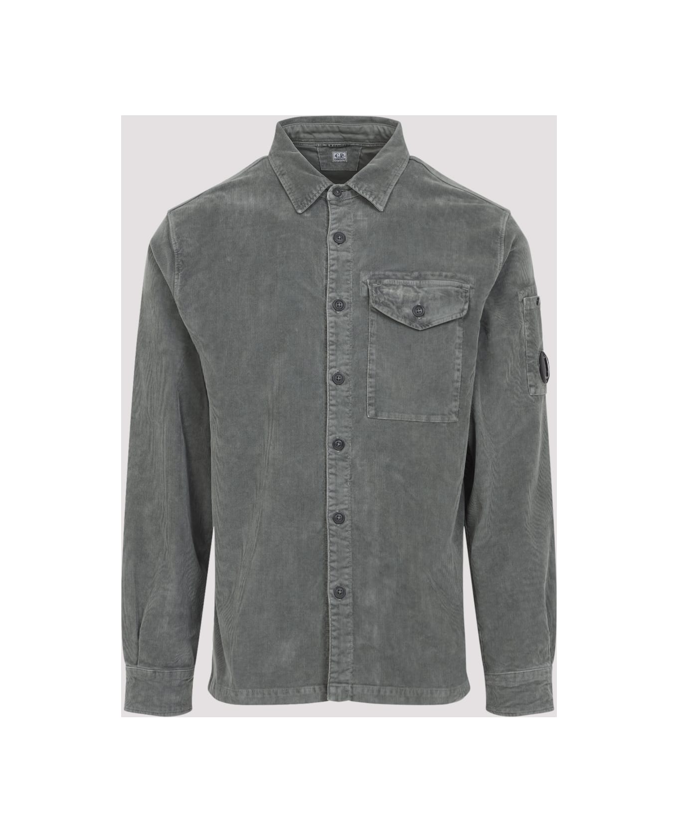 C.P. Company Ls Corduroy Shirt - CHARCOAL