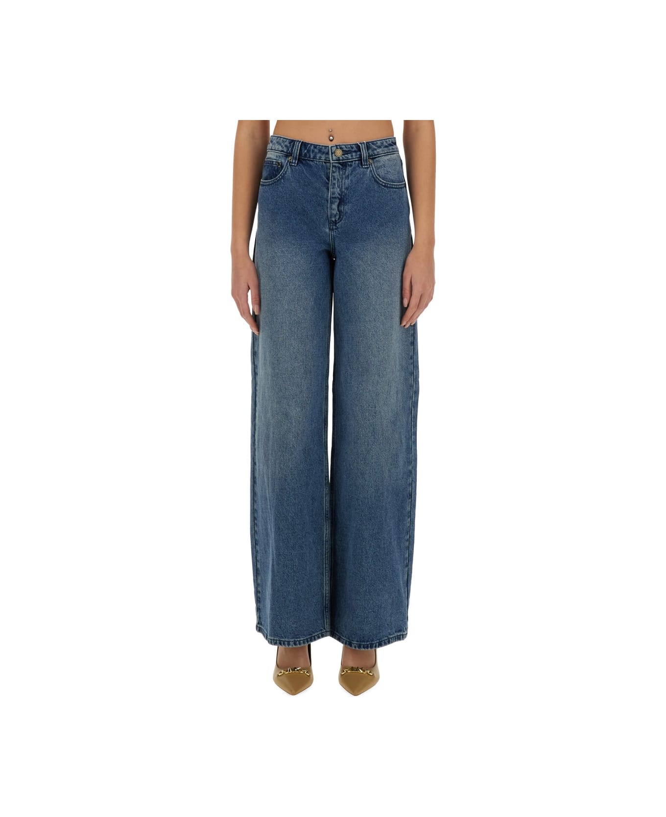 Michael Kors Collection Straight Leg Jeans - Union Wash