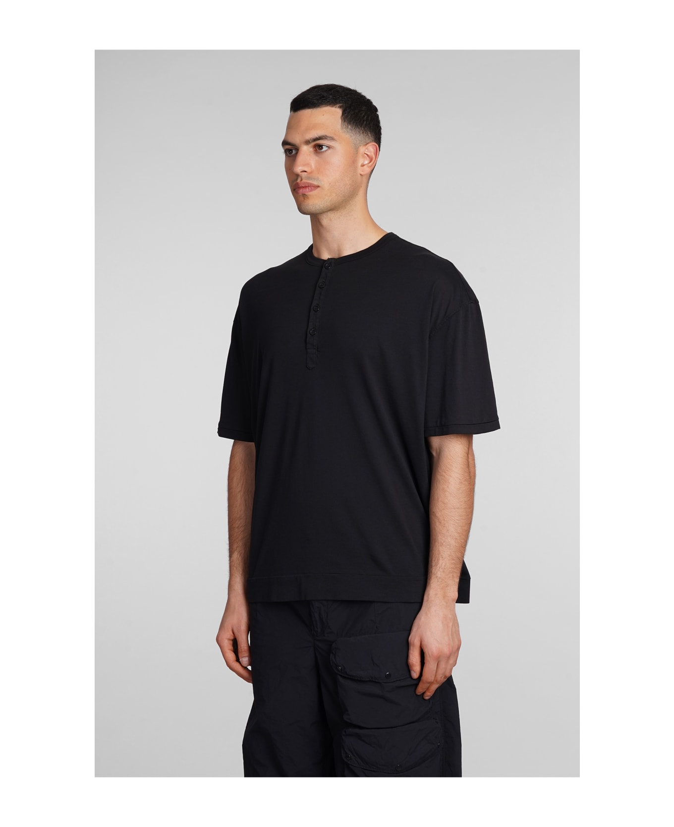 Ten C T-shirt In Black Cotton - black