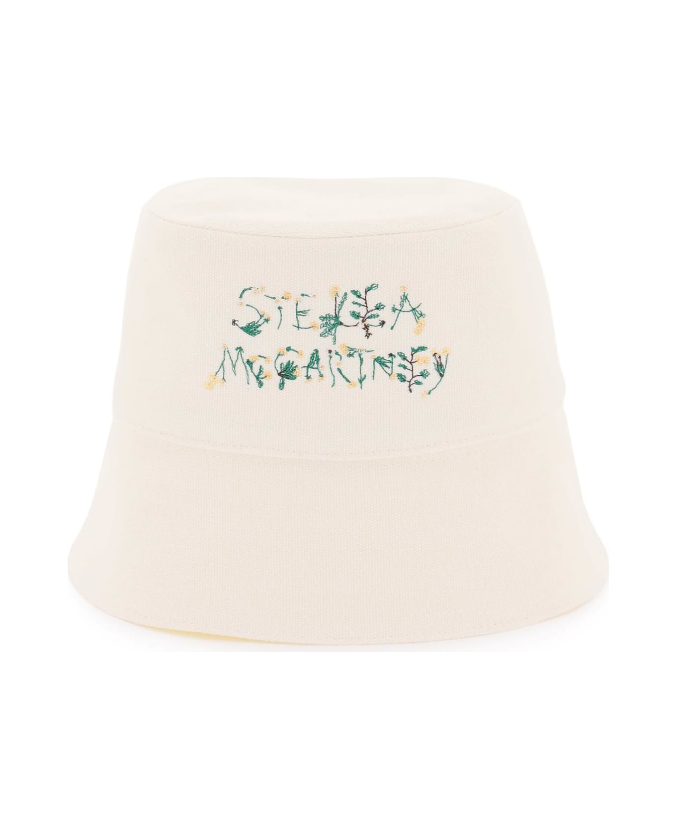 Stella McCartney Bucket Hat With Logo - FROST (White)