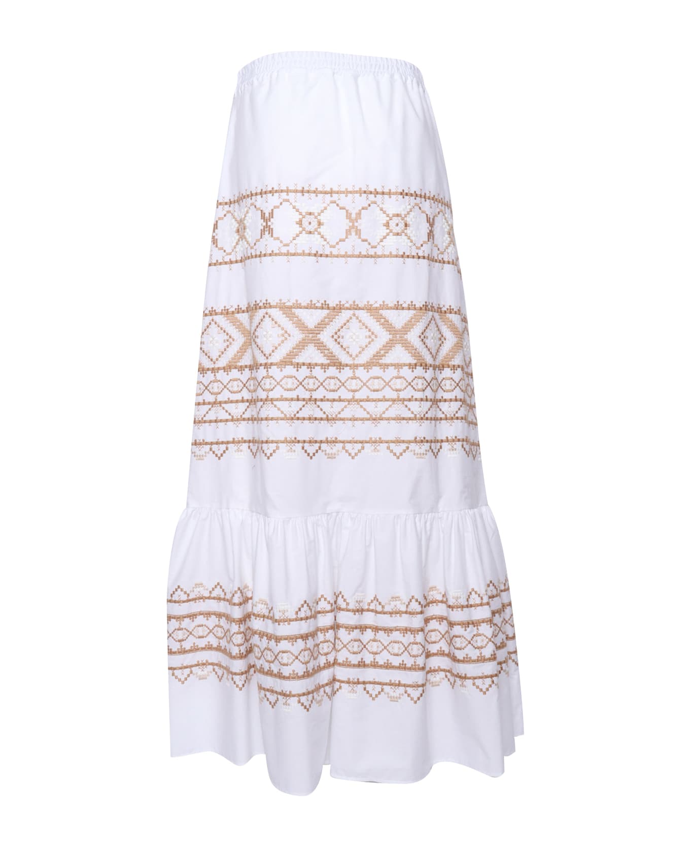 Ermanno Ermanno Scervino Embroidered Long Skirt - WHITE