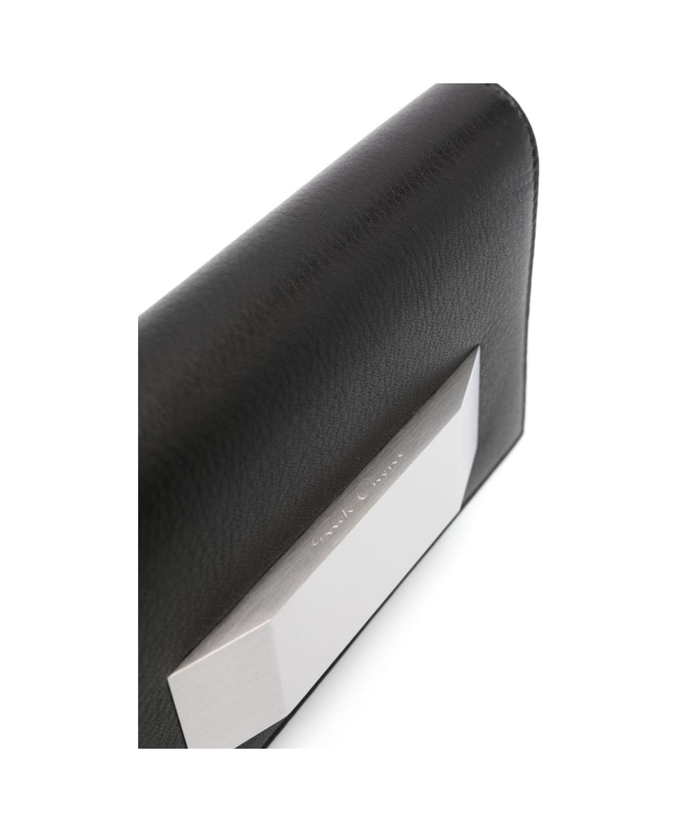 Rick Owens Griffin Leather Clutch Bag - Black