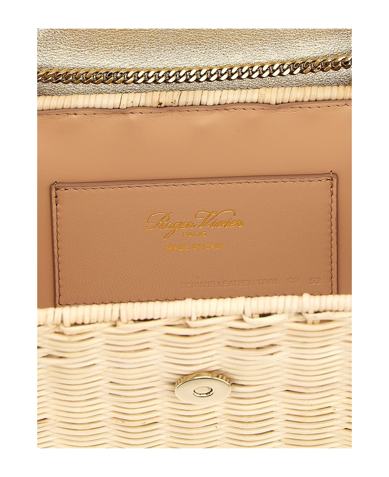 Roger Vivier 
mini Jewel Efflorescence
 Handbag - Gold