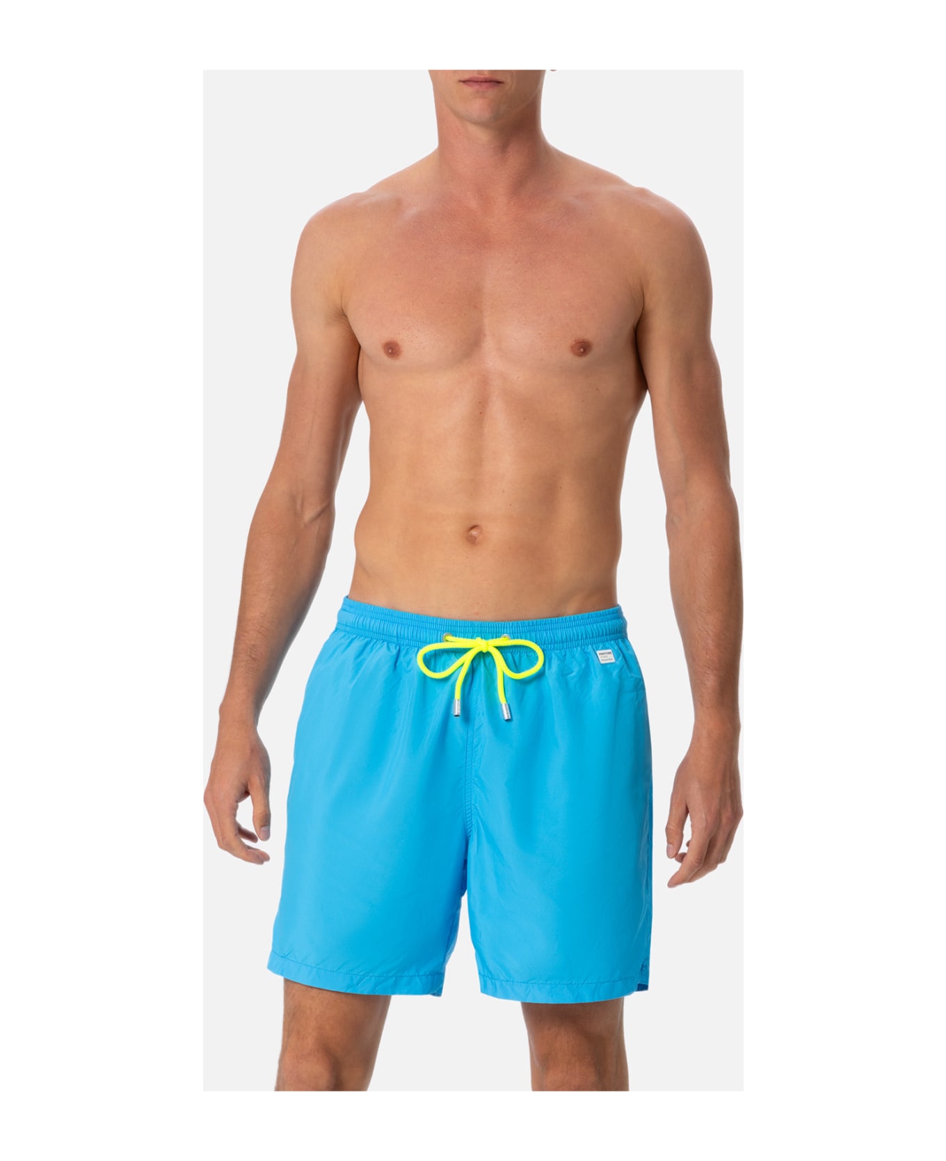 MC2 Saint Barth Man Lightweight Fabric Aqua Blue Swim Shorts Lighting Pantone | Pantone® Special Edition - SKY