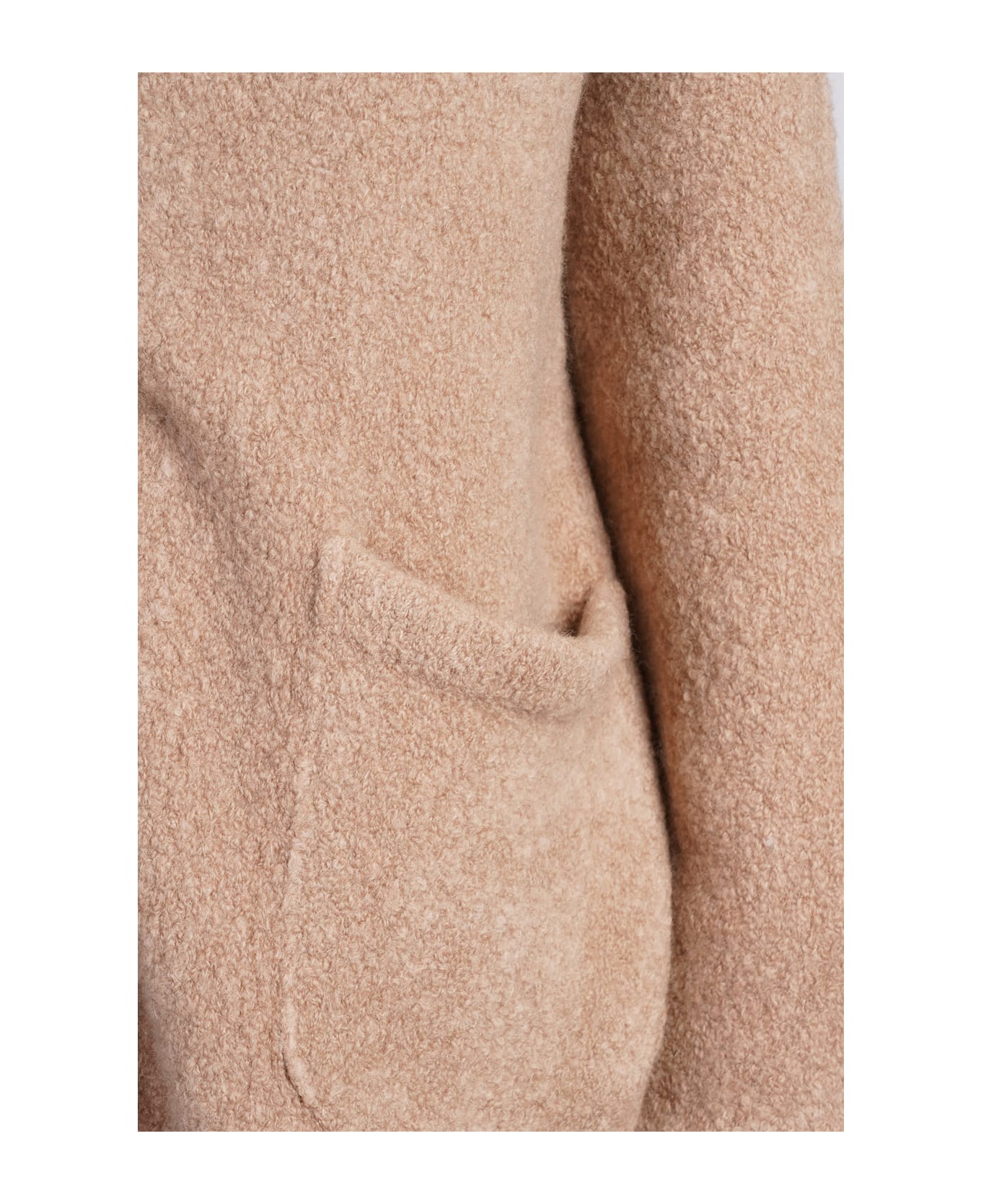 Laneus Coat In Camel Wool - Camel