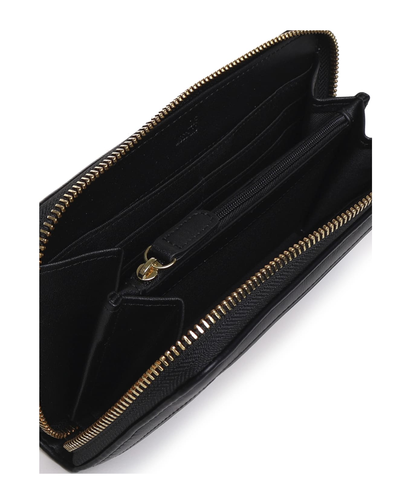 Love Moschino Wallet With Zip - Black
