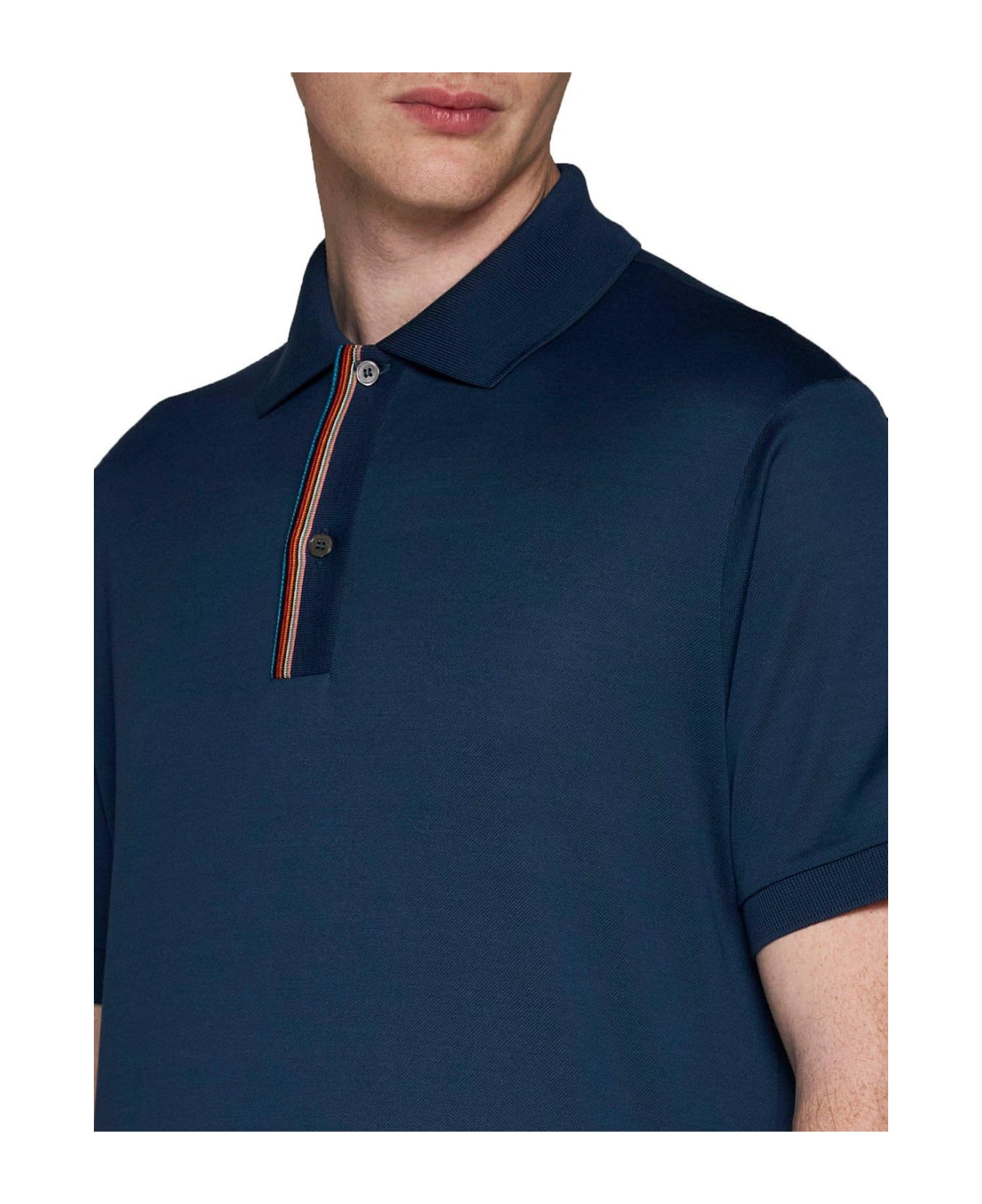 Paul Smith Short-sleeved Polo Shirt - NAVY