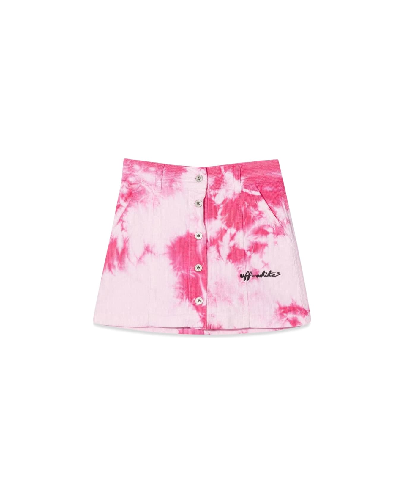 Off-White Velvet Tie Dye Skirt - PINK ボトムス