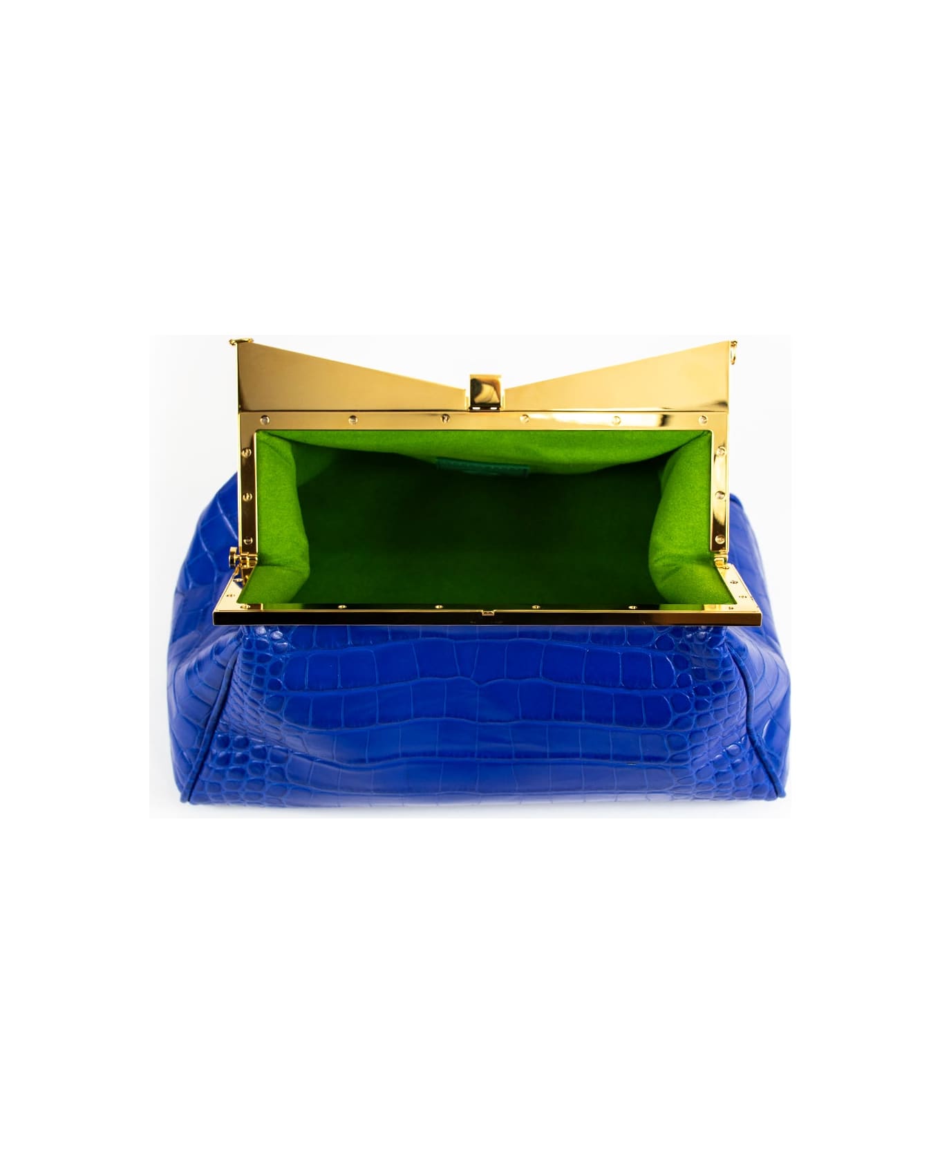 Sara Battaglia Lady Me Large - Blue Croc