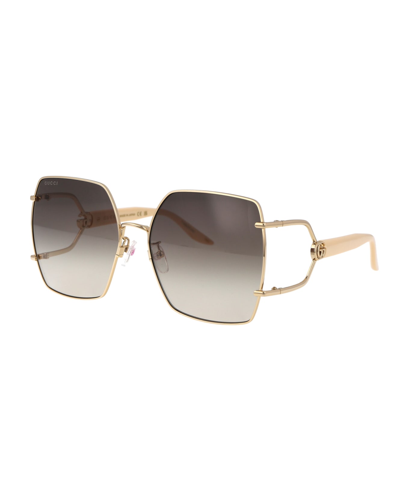 Gucci Eyewear Gg1564sa Sunglasses - 003 GOLD IVORY BROWN