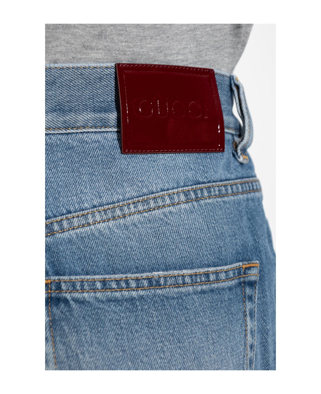 Gucci Jeans With Slightly Flared Legs - Blue