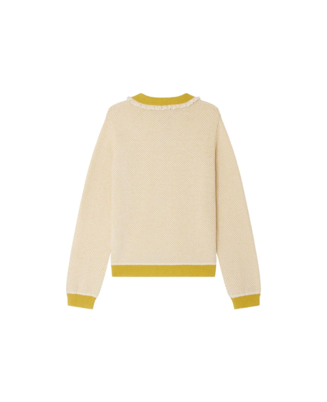 Bonpoint Mini Logo Pullover - YELLOW