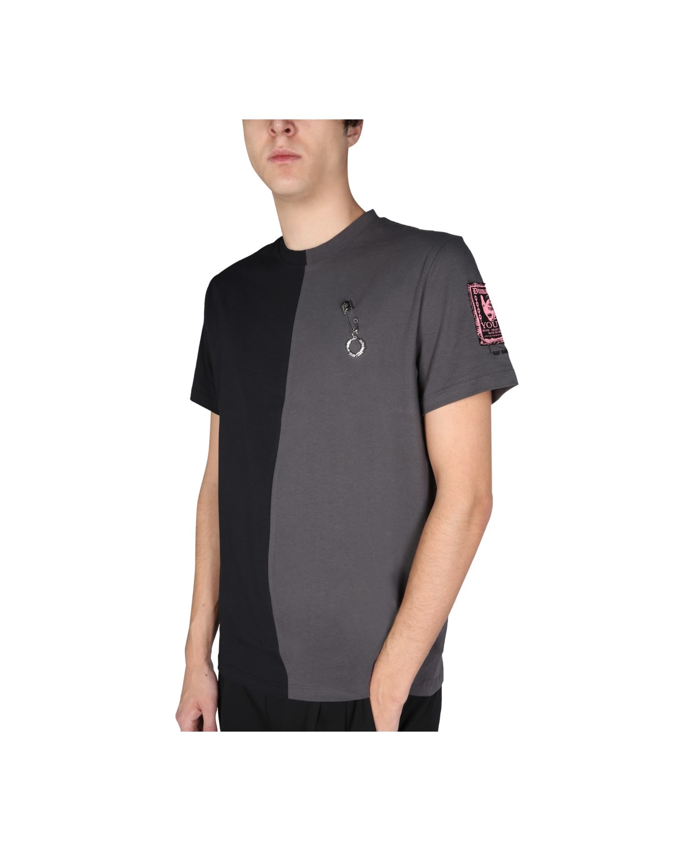 Fred Perry by Raf Simons Crewneck T-shirt - GREY シャツ