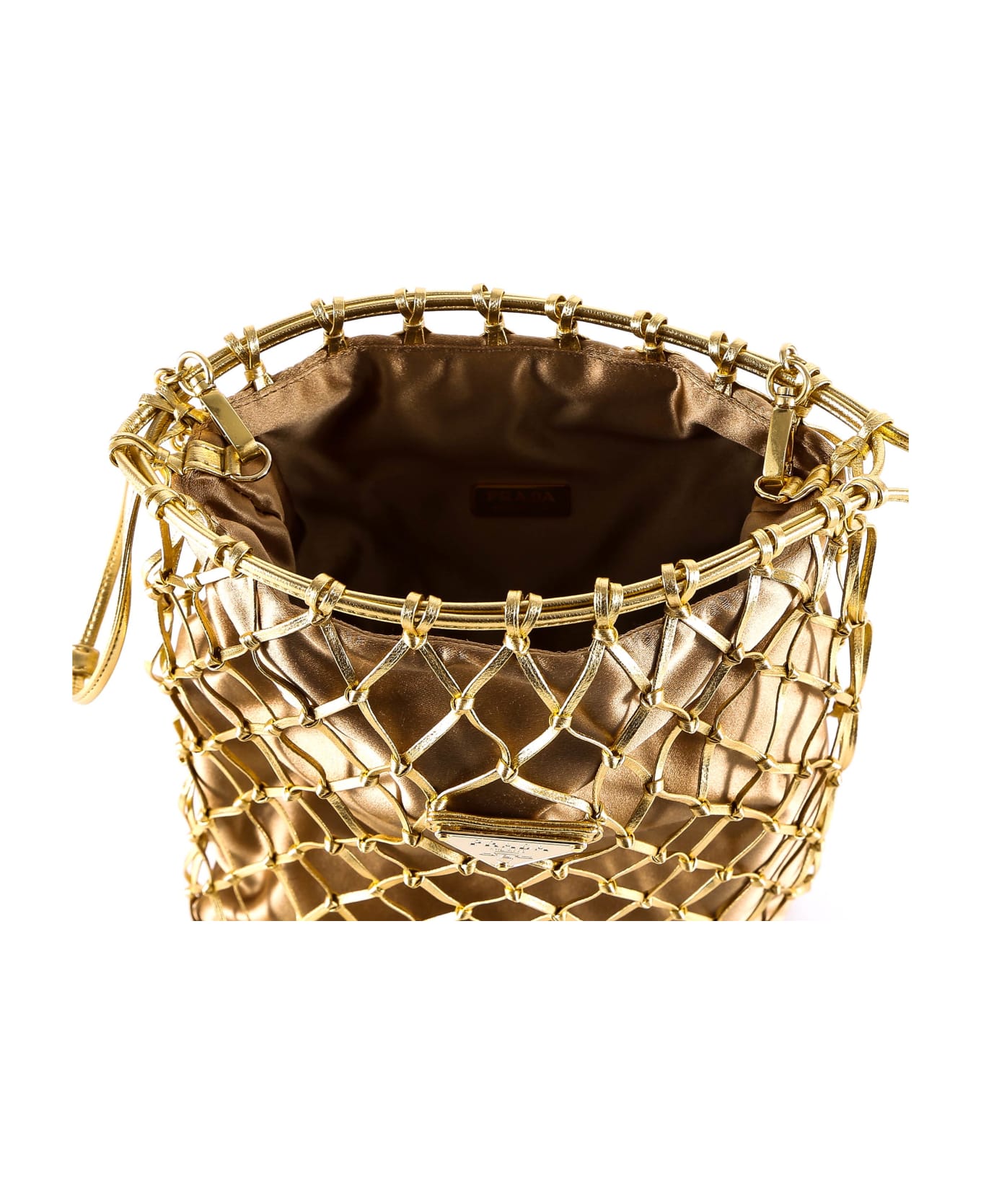 Prada Pochette Shoulder Bag - Gold