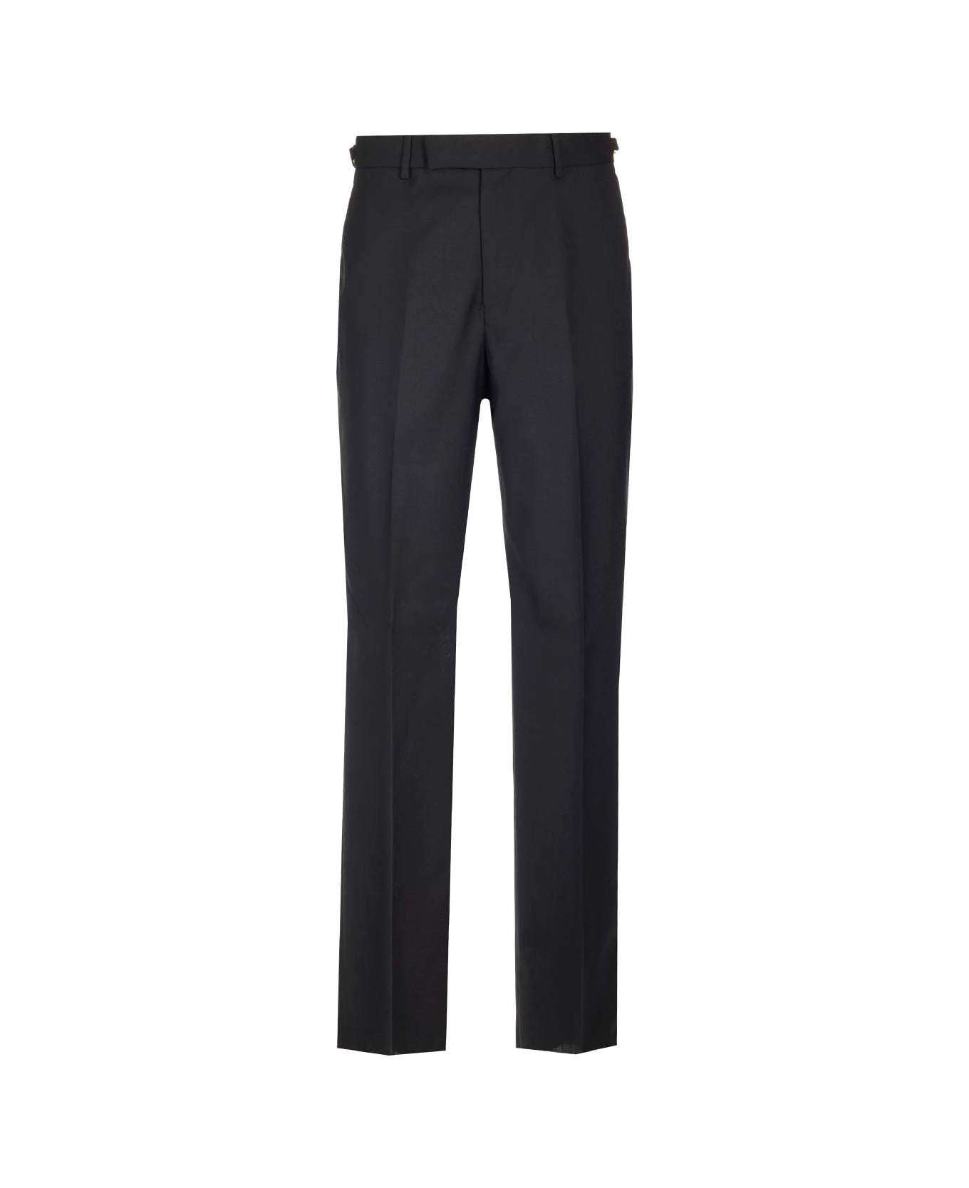 Versace Tailored Wool Trousers - Black