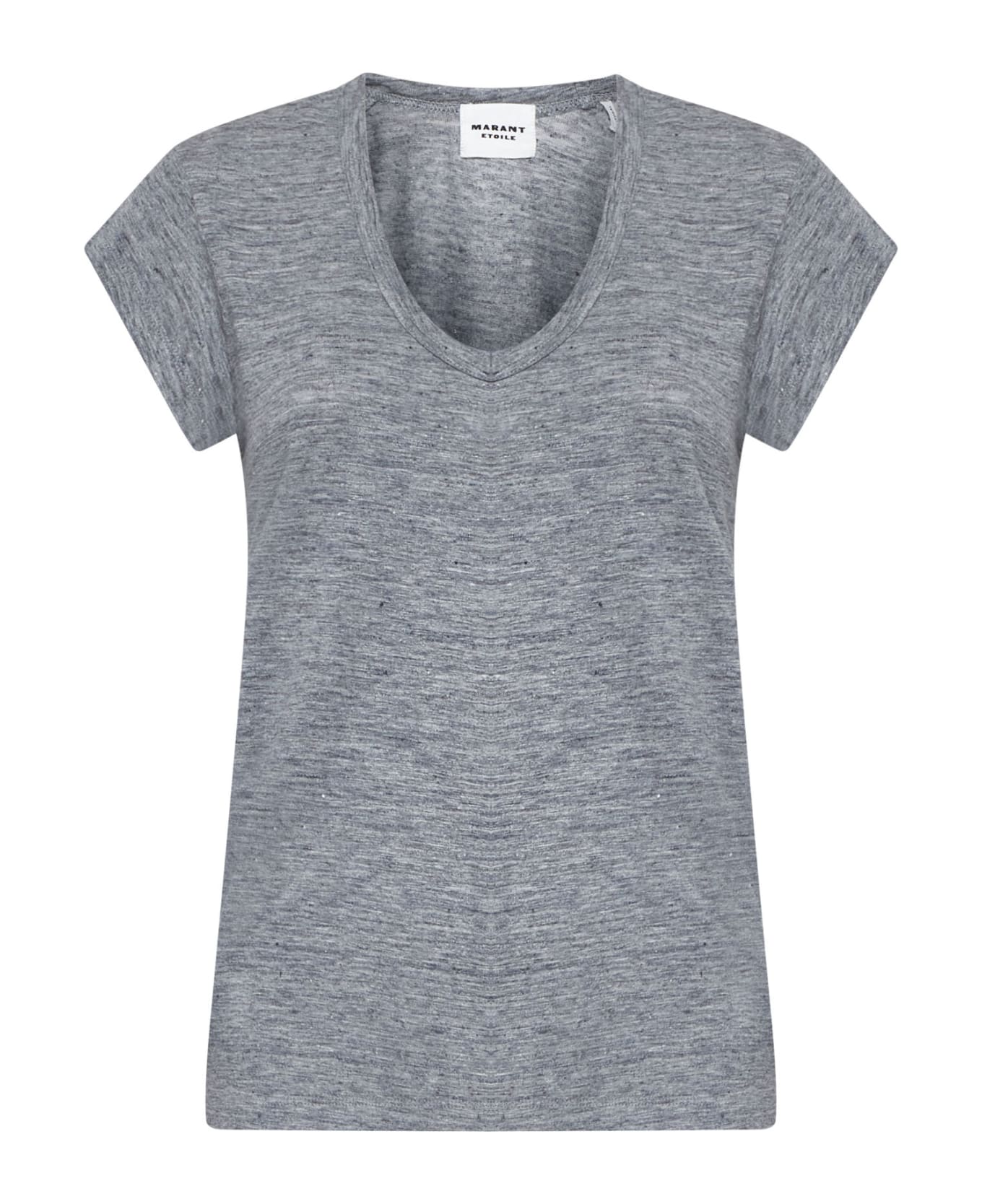 Marant Étoile 'zankou' Neckline T-shirt - Grey