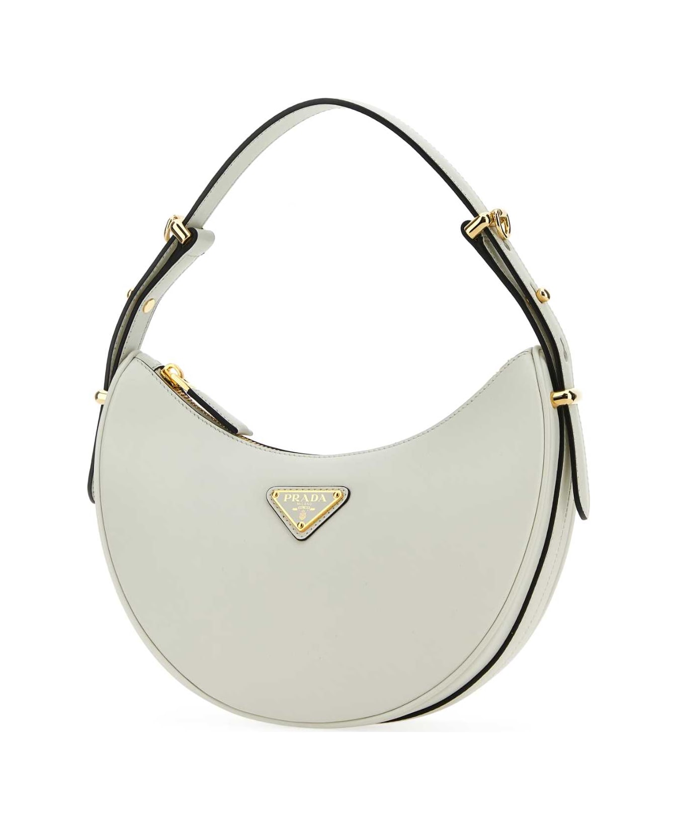 Prada White Leather Arquã¨ Handbag - BIANCON