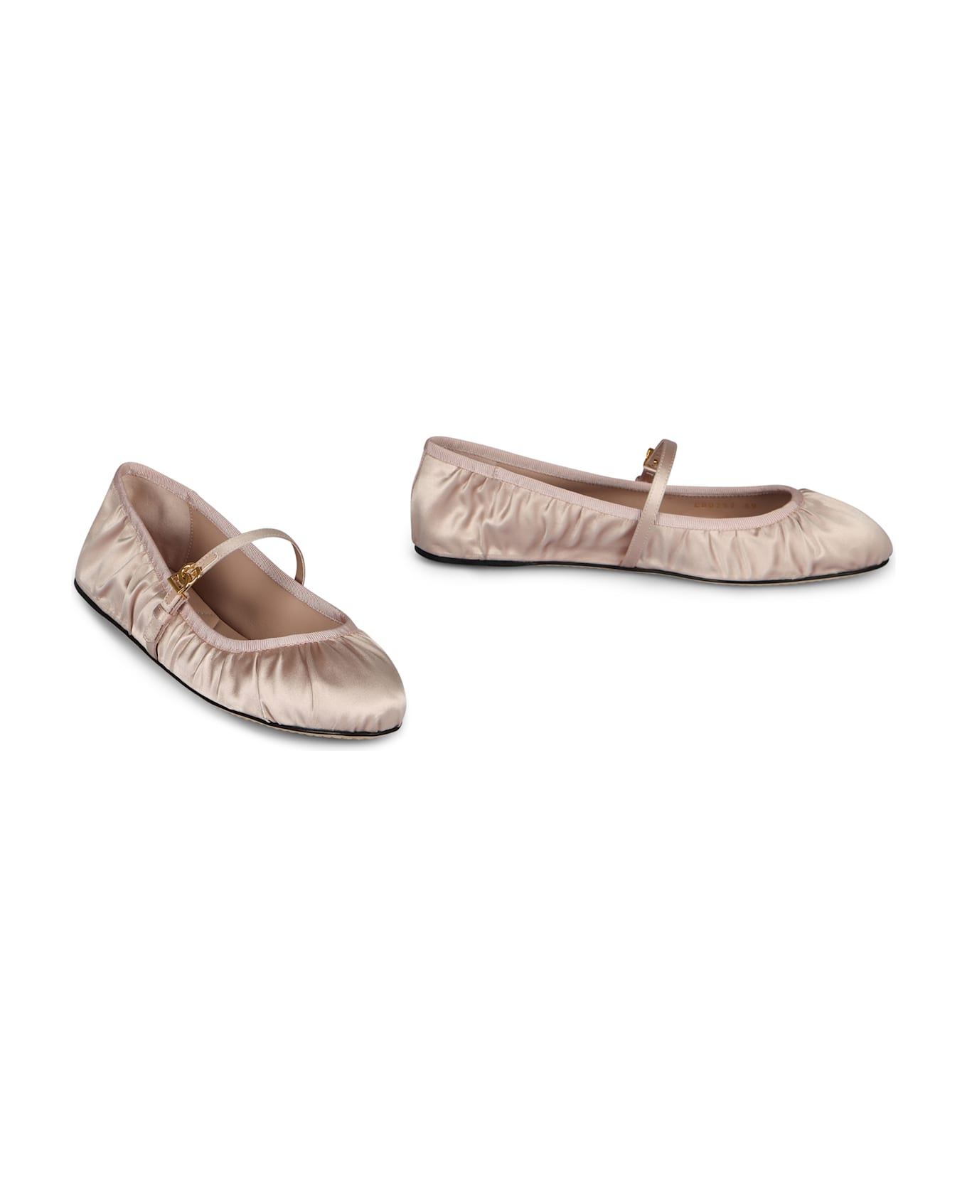 Dolce 
Gabbana Satin Ballet Flats - Pale pink