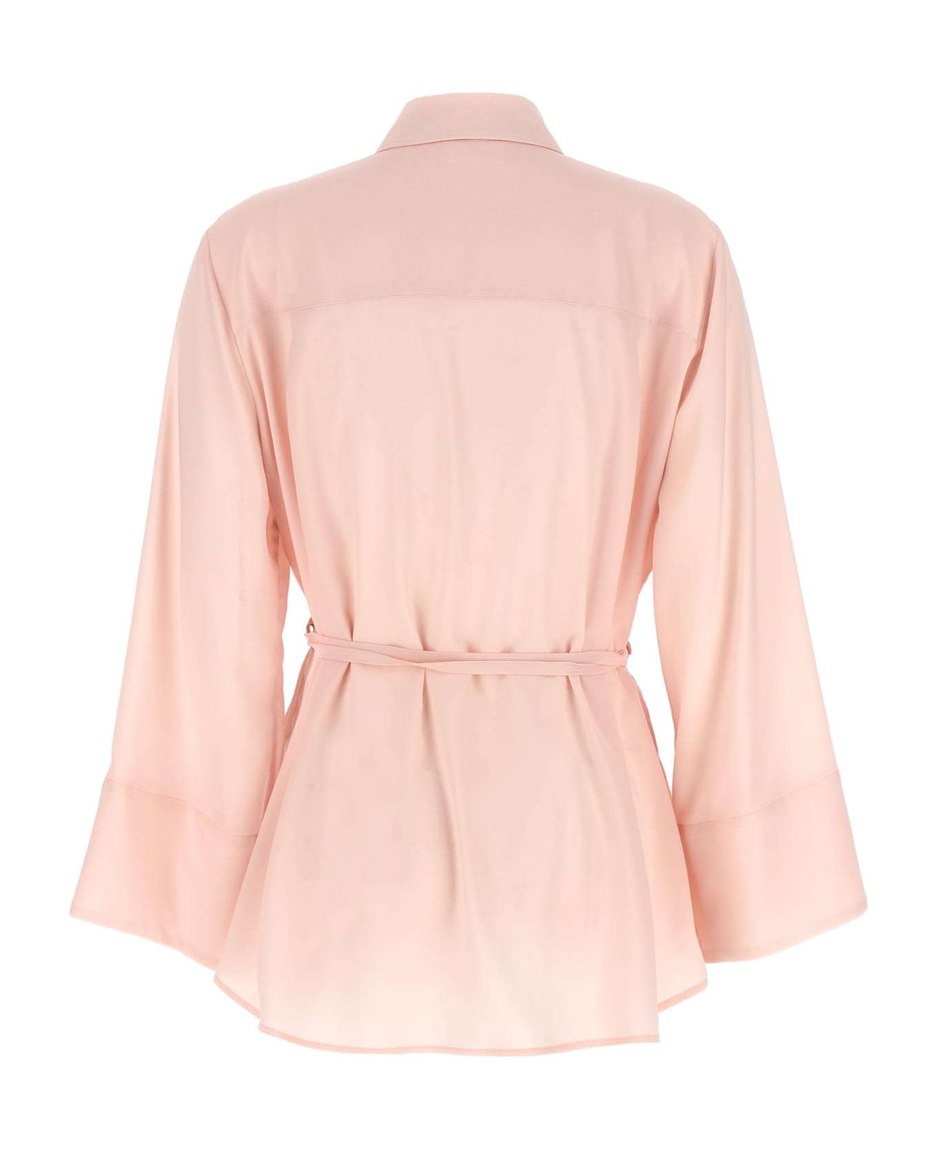 Parosh Ruffles Shirt - Pink