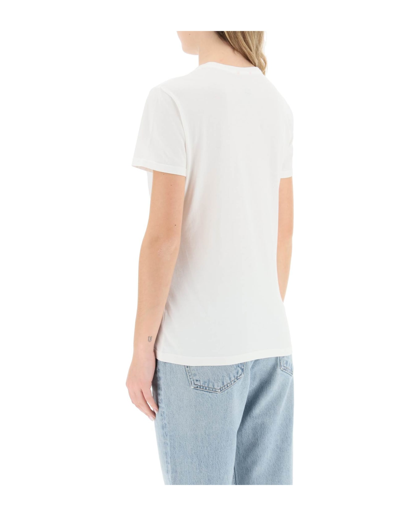 Parajumpers 'box' Slim Fit Cotton T-shirt - OFF-WHITE (White) Tシャツ
