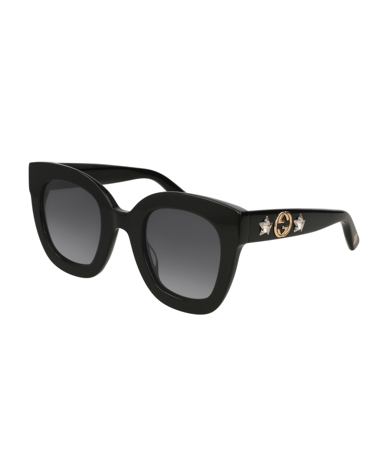 Gucci Eyewear GG0208S Sunglasses - Black Black Grey